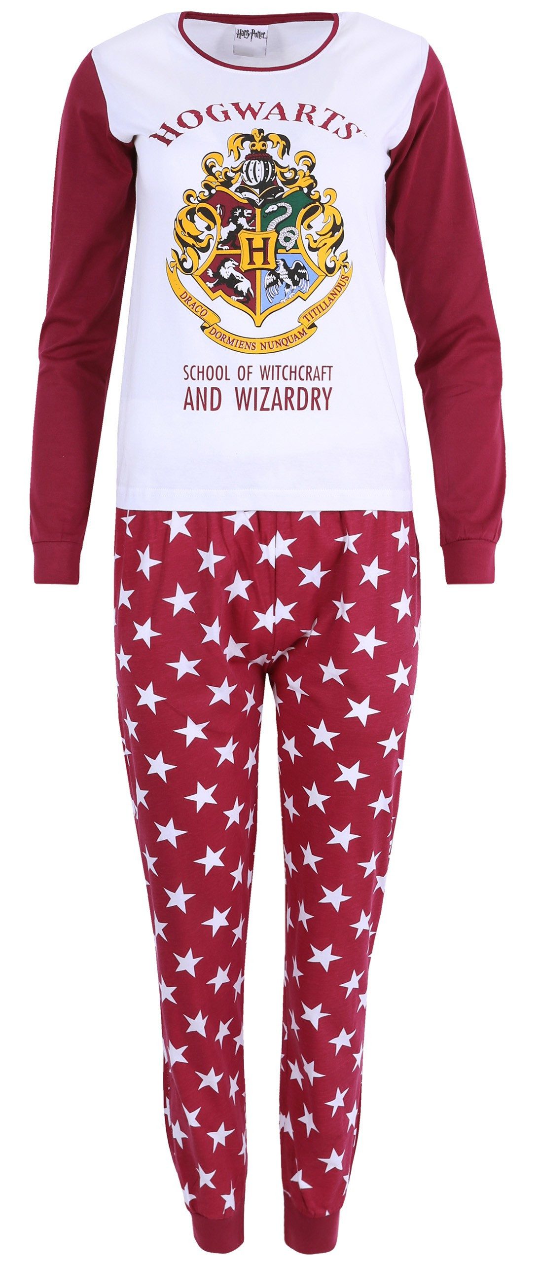 Sarcia.eu Pyjama Weiß-dunkelrotes Pyjama mit Sternenmuster Harry Potter 6 J günstig online kaufen