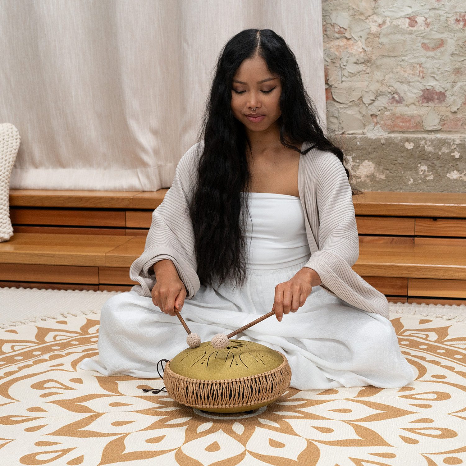 Meinl Sonic Energy Steel Tongue Drum Meinl Sonic Energy MOSTD3G Tongue Drum C-Dur 8 Töne,C-Dur, 8 Töne, Medium, Stimmung: 432 Hz