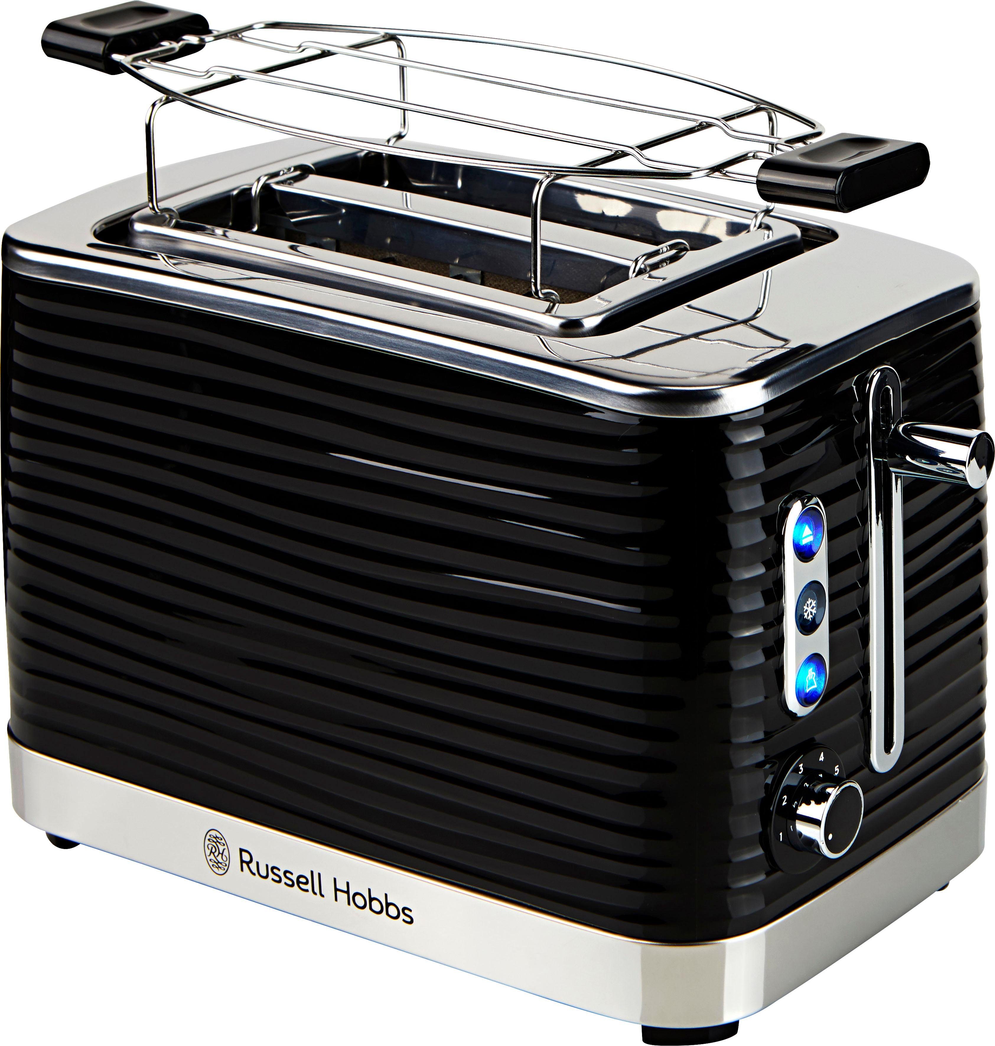 RUSSELL HOBBS Toaster Inspire 24371-56, 2 kurze Schlitze, 1050 W, Lift&Look  Funktion ermöglicht das Anschauen des Toastes während des Röstens