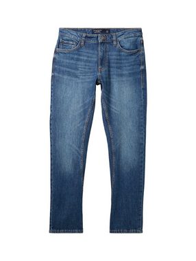 TOM TAILOR Straight-Jeans Regular Tapered Jeans mit recycelter Baumwolle