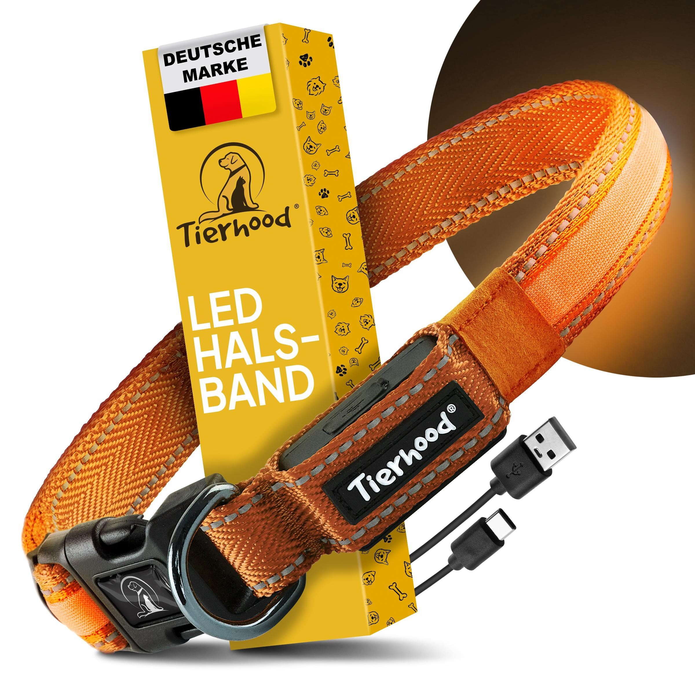 Tierhood Для собакhalsbandleuchte Для собак-Halsband für Для собак, LED-Leuchthalsband, LED-Leuchthalsband, Aufladbar