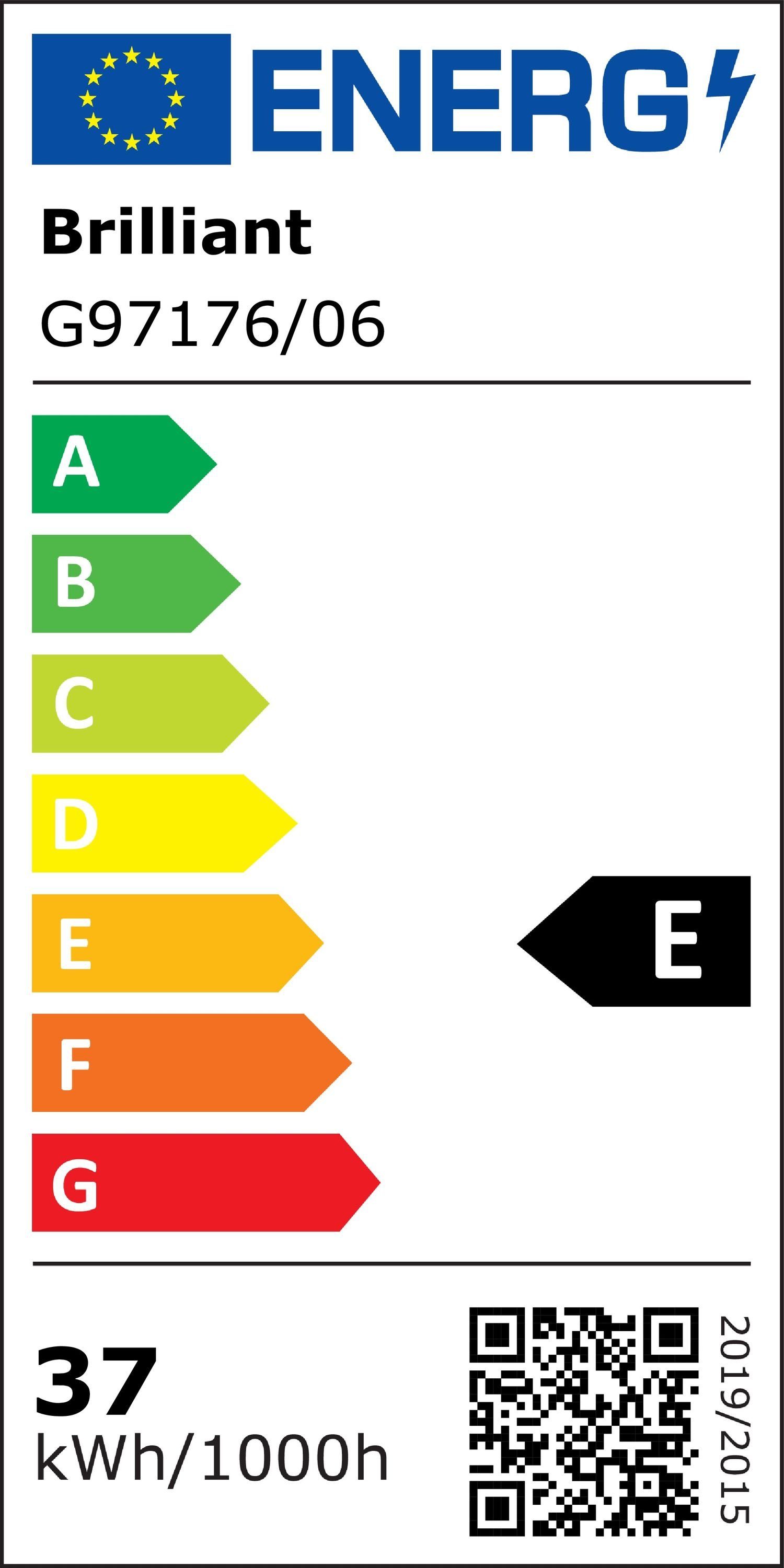 Lampe, schwarz, Kjorn, Metall/Kunststoff, Deckenleuchte 3flg Kjorn LED 3000K, 1x 42W Brilliant Deckenleuchte