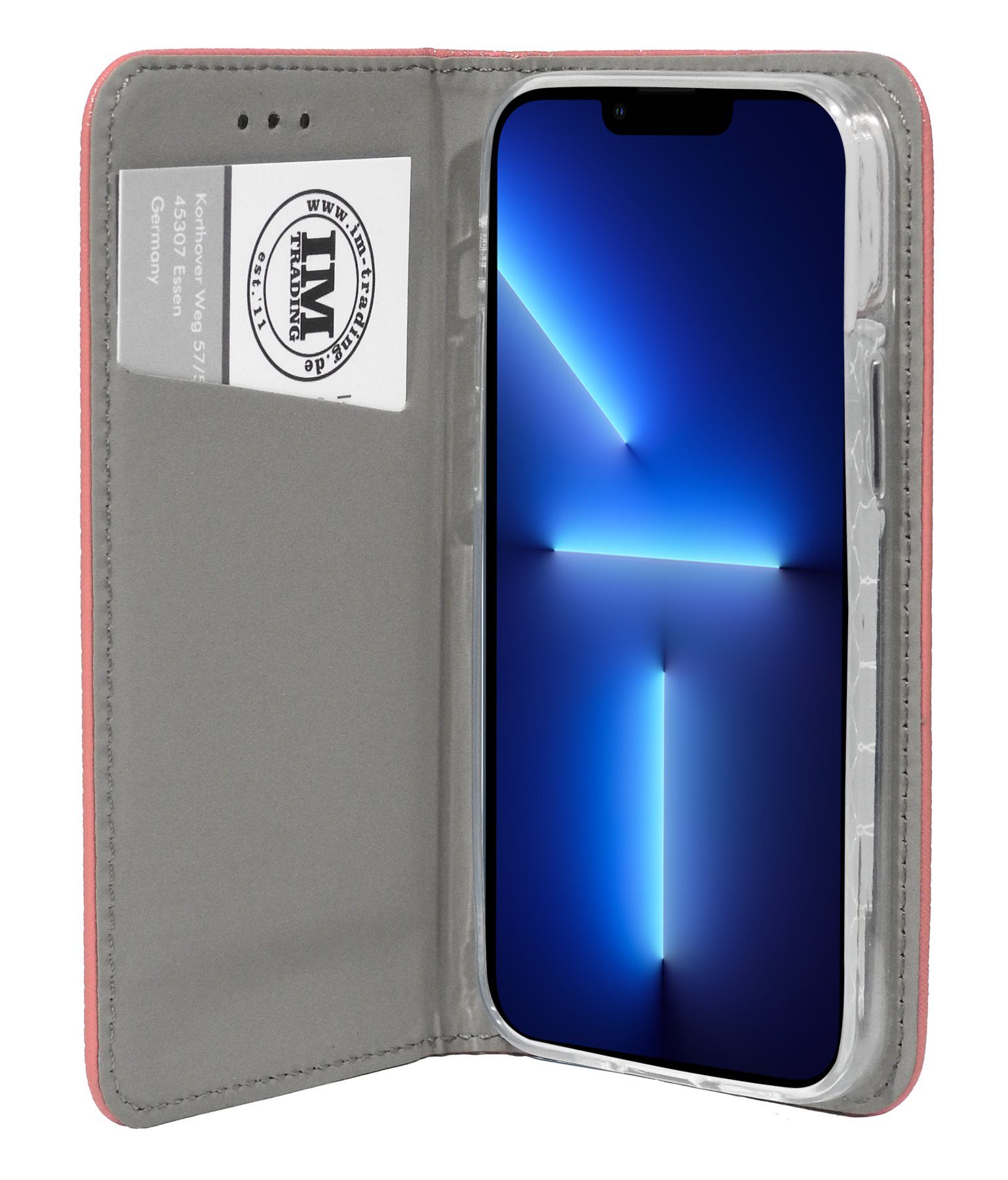 cofi1453 Handyhülle cofi1453® Buch Tasche "Smart" kompatibel mit iPhon, Elegante Handytasche aus hochwertigem PU Material in Leder Optik seitlich öffnend geeignet