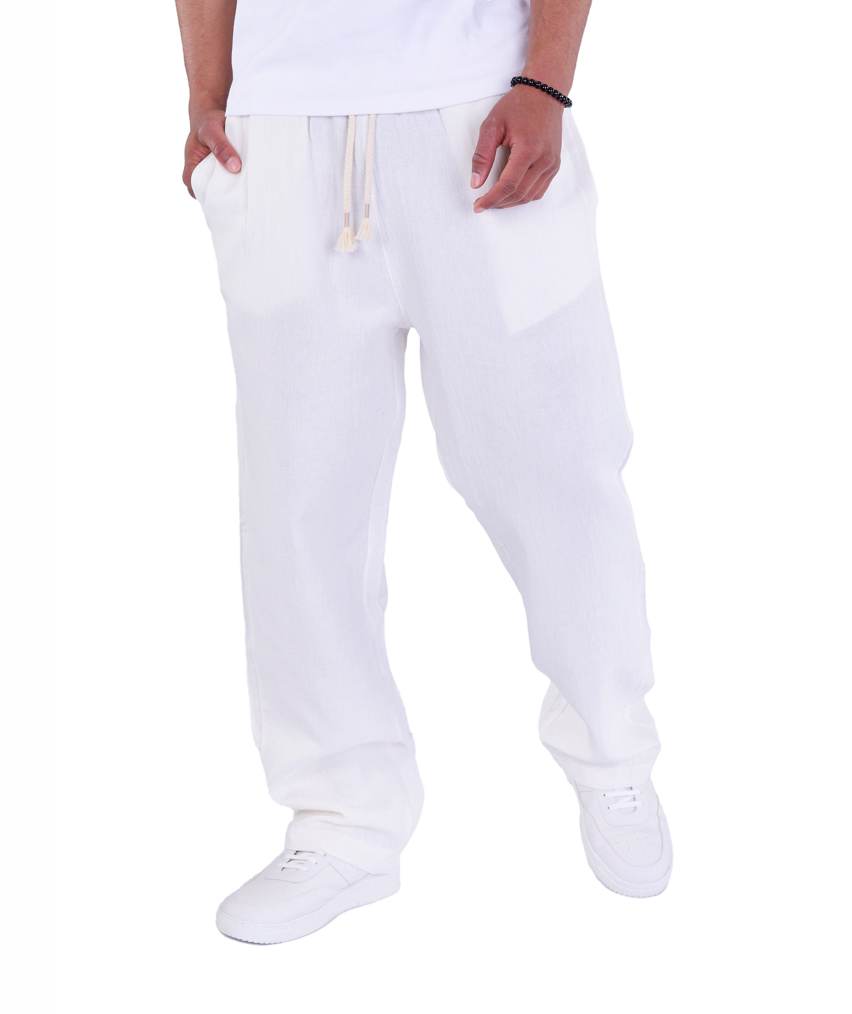 Denim Distriqt Stoffhose Musselin Herren Sommerhose günstig online kaufen