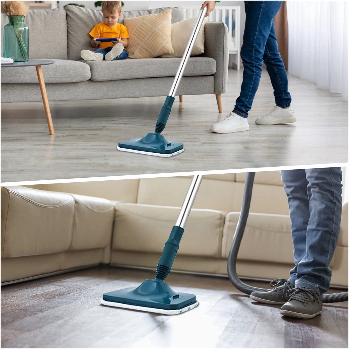 Kraftverdia Mikrofaserpads 4er – Für Black & Decker Dampfreiniger, waschbar Mikrofasertuch (4-tlg) – Bild 5 von 5