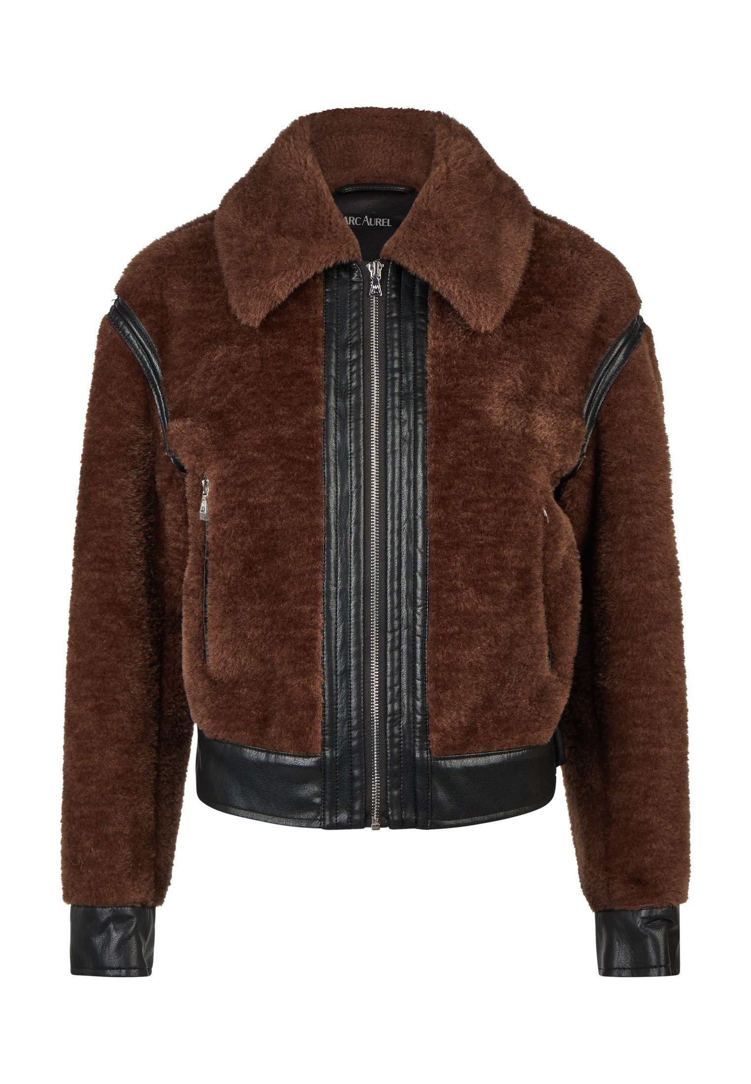 MARC AUREL Kurzjacke Faux Fur Jacket im Biker Style