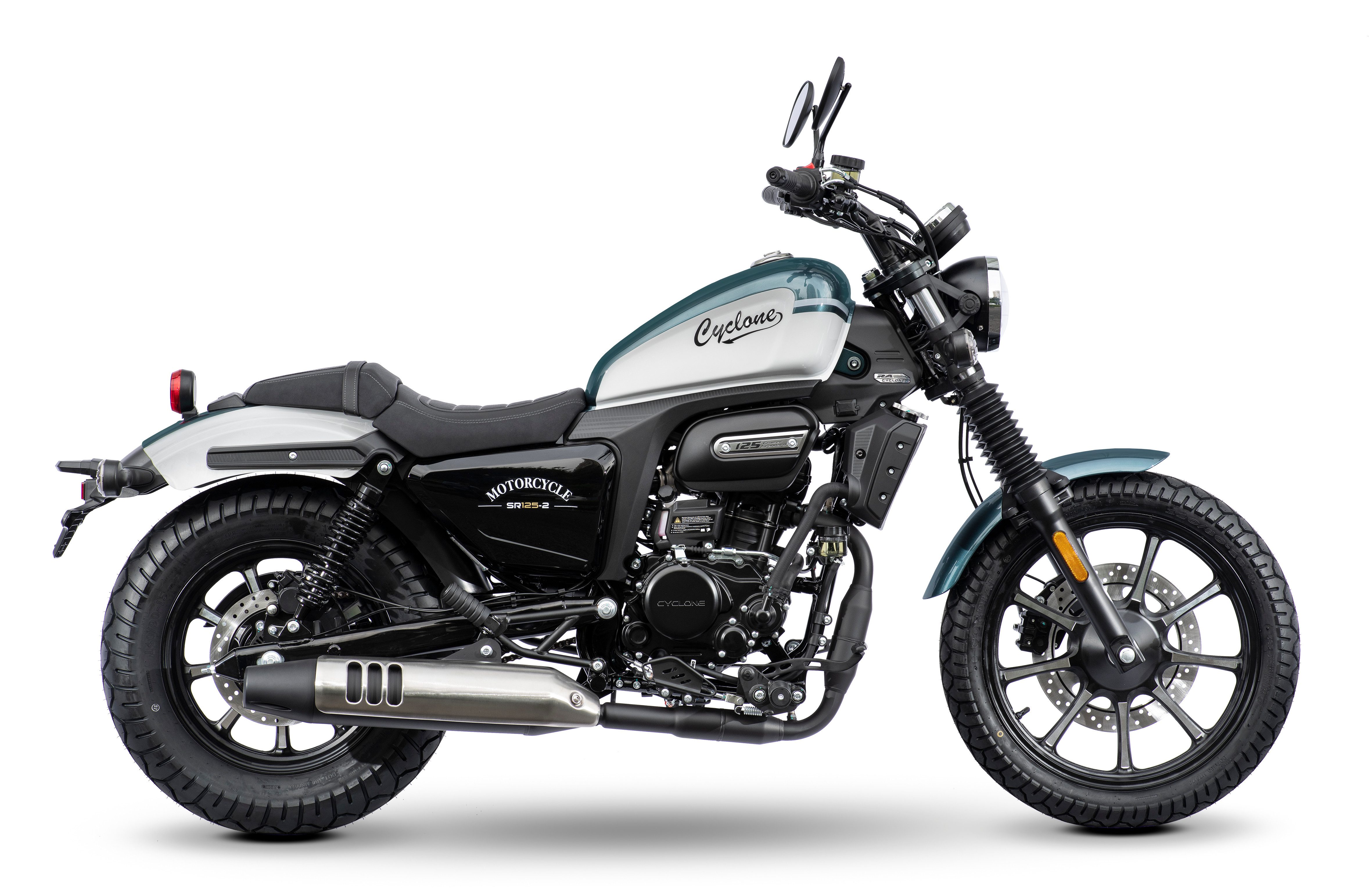 Cyclone Motorrad RA125 Plus, 125, E5+, Cruiser, 124 ccm, 99 km/h, Euro 5+, 11 kW, 15 PS, ABS, 125er Chopper, digitales Cockpit