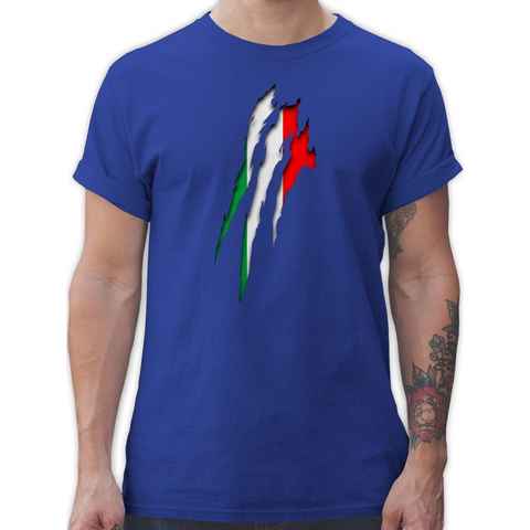 Shirtracer T-Shirt Italien Krallenspuren Länder Wappen