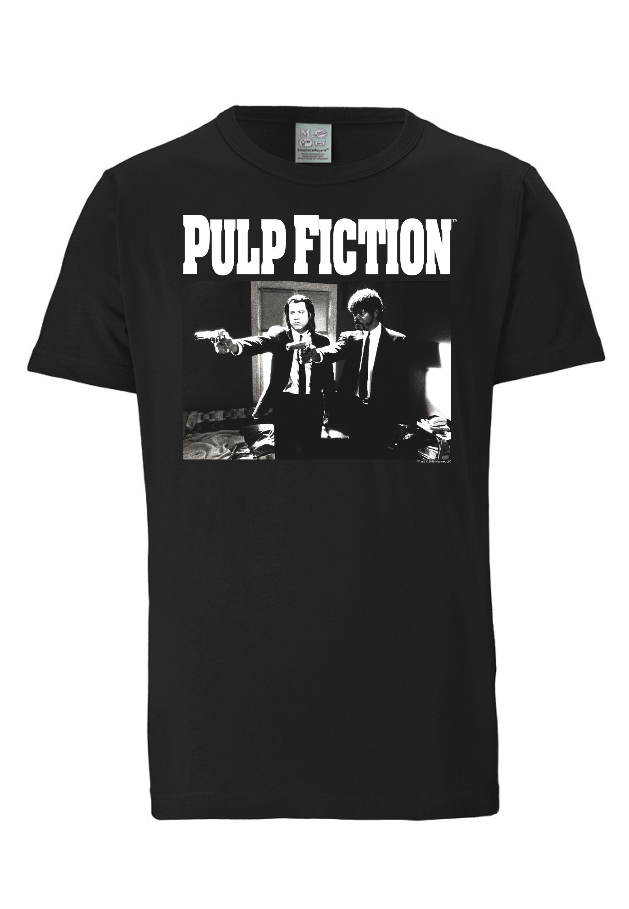 Fiction T-Shirt mit Pulp Front-Print lässigem LOGOSHIRT