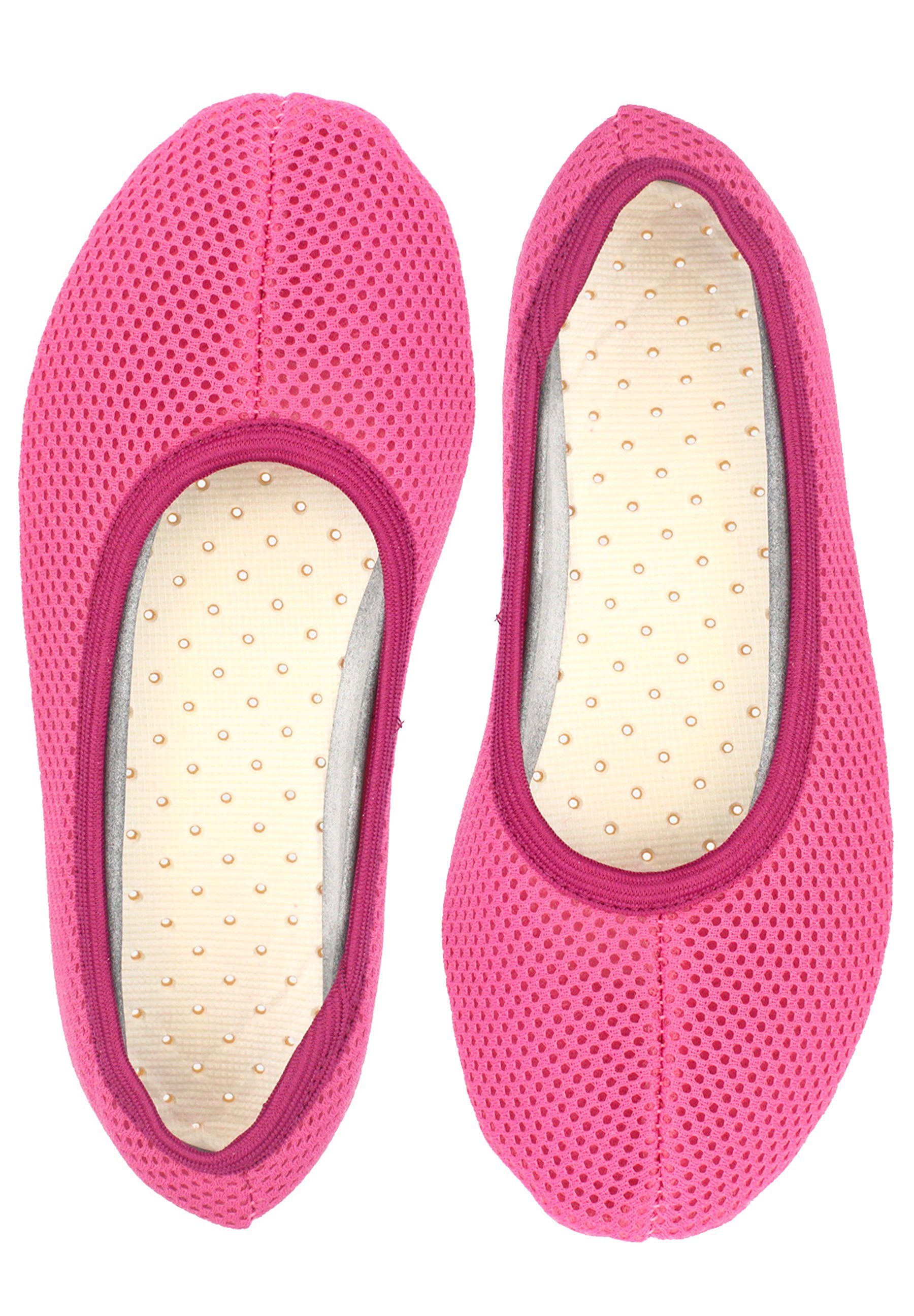 Beck Schläppchen AirBecks Mesh mit atmungsaktiver Sohle Gymnastikschuh (in vielen Farben und Größen erhältlich, robuste und flexible Materialien, leichter Barfußschuh) Laufsohle und Obermaterial sind atmungsaktiv