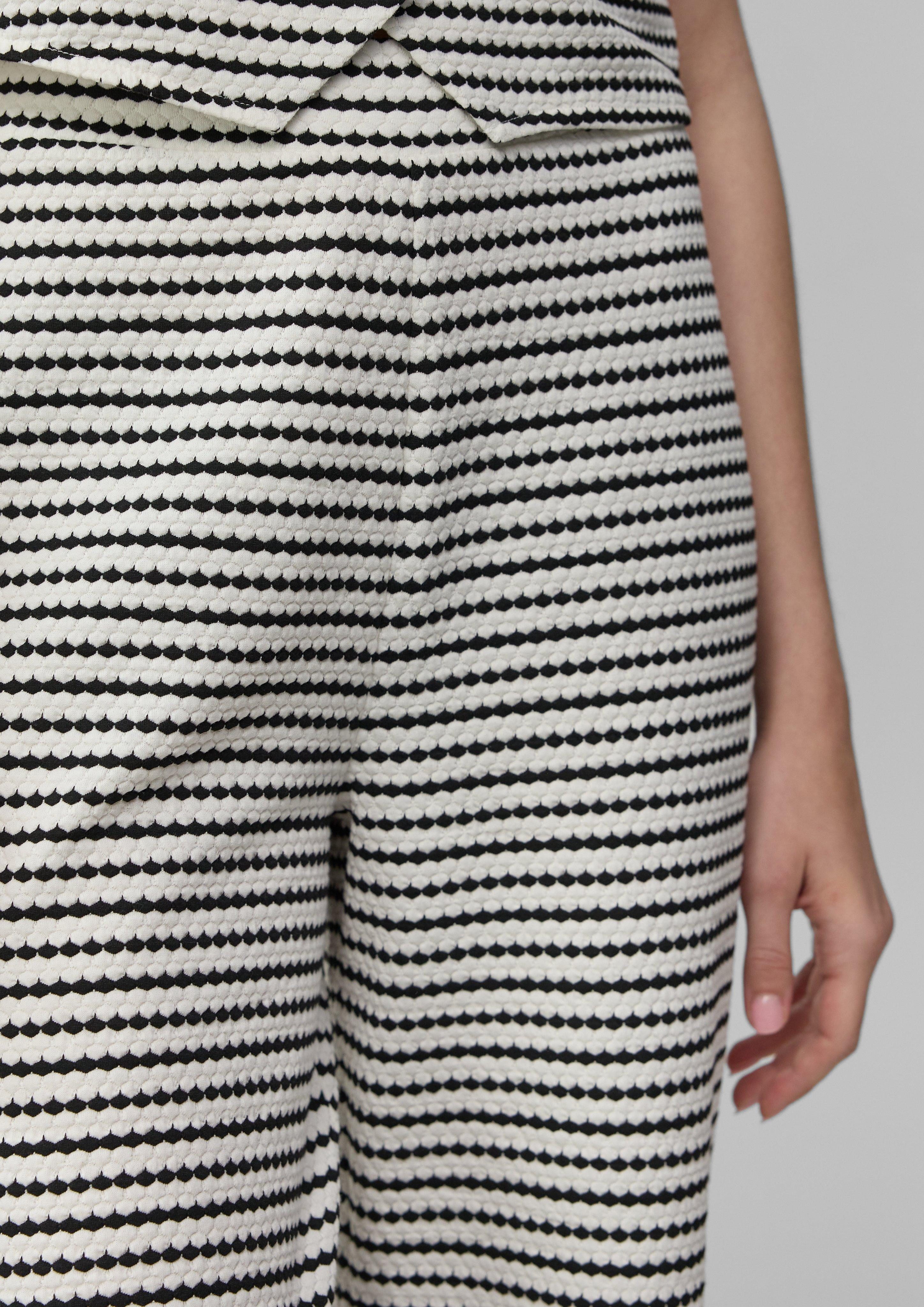 s.Oliver Stoffhose Strukturierte Wide-Leg-Hose im Relaxed günstig online kaufen
