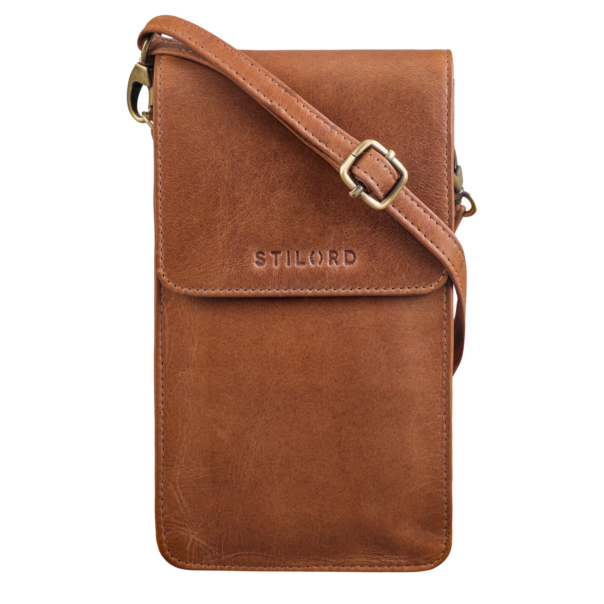 STILORD Handtasche "Imola" Echtleder Handytasche 7 Zoll Damen Herren