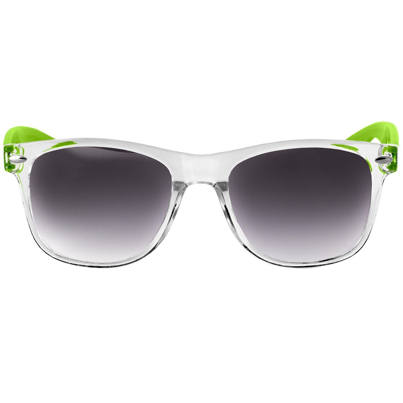 schwarz Sonnenbrille Damen getönt hellgrün Caspar / SG017 RETRO Designbrille
