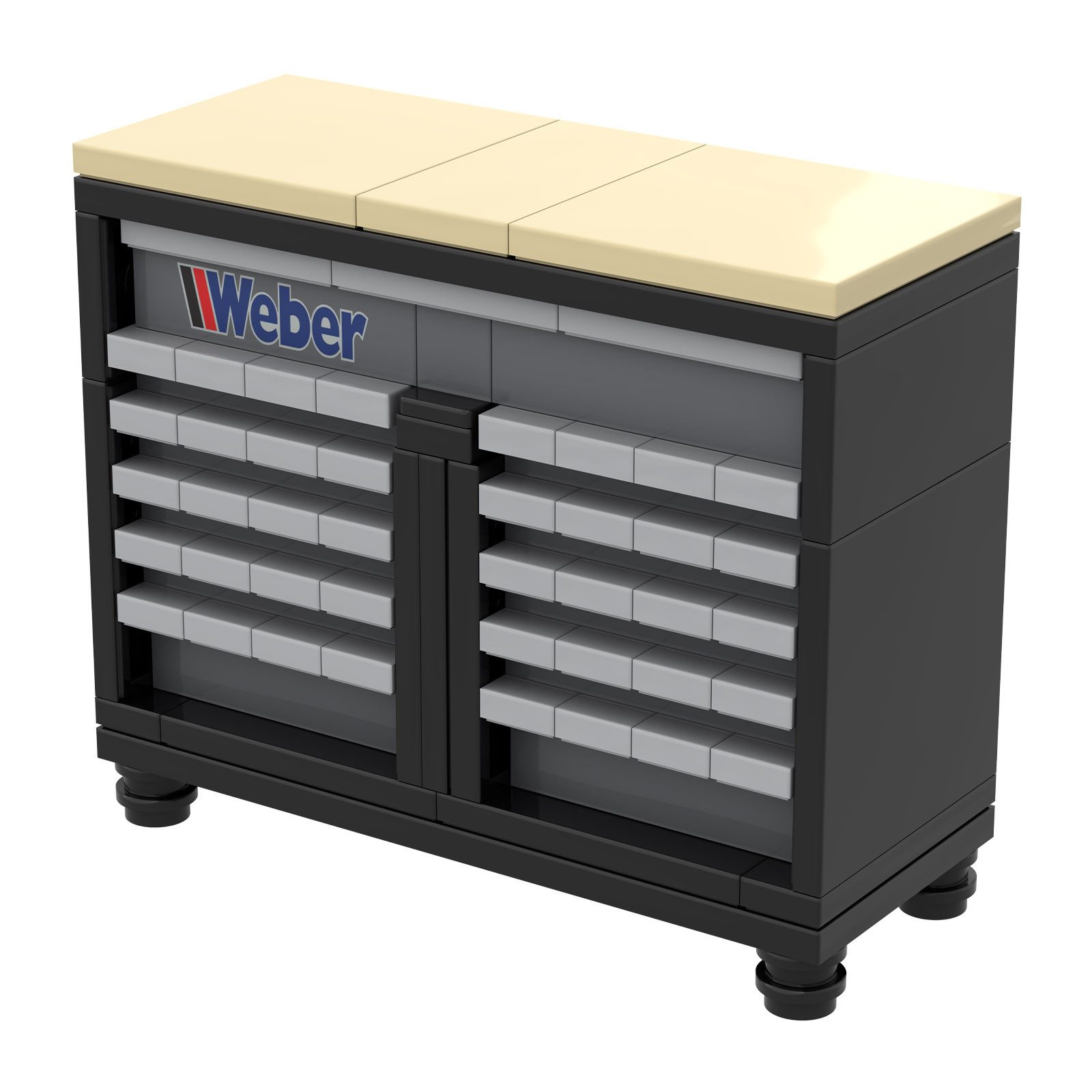 Weber GmbH Bausteine Werkstattwagen Werkstatt Garage ab 6 Spielbausteine, ( günstig online kaufen