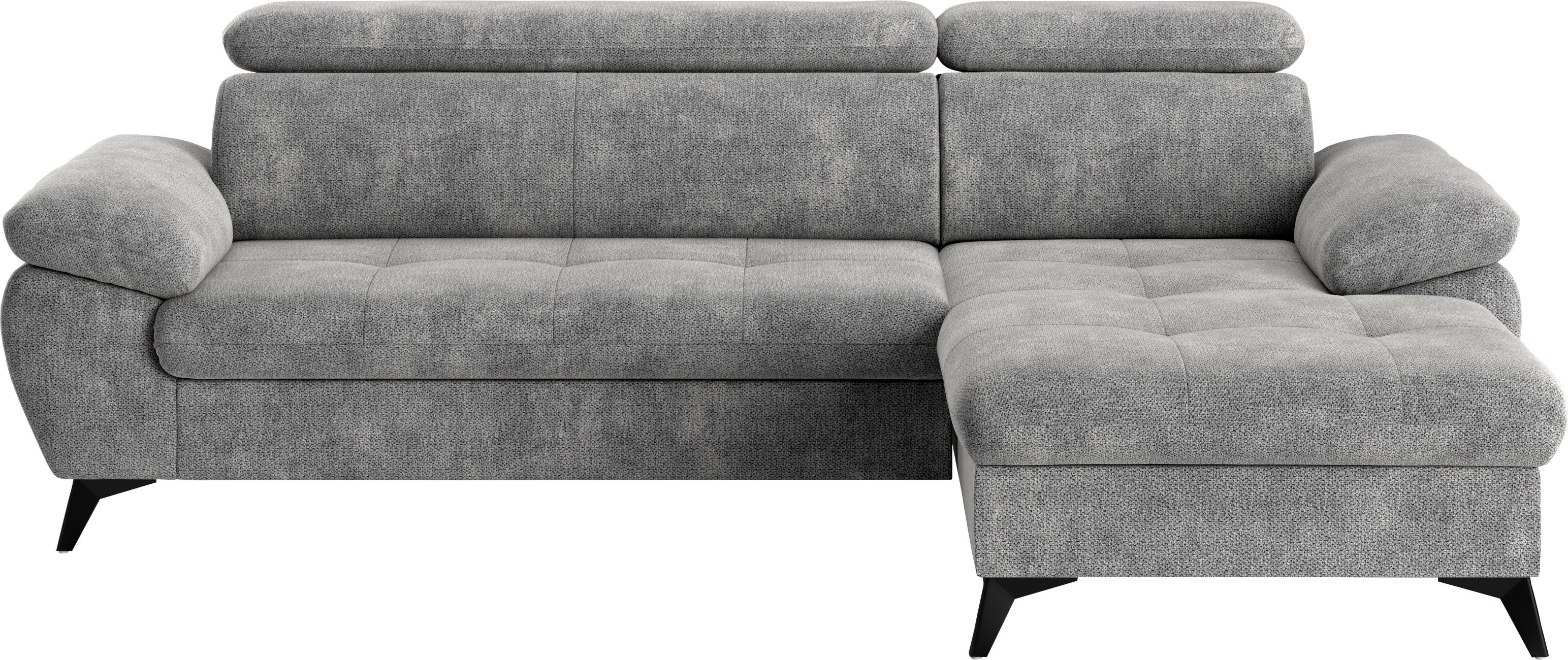 COTTA Ecksofa Hudson L-Form, mit Kopfteilverstellung, günstig online kaufen