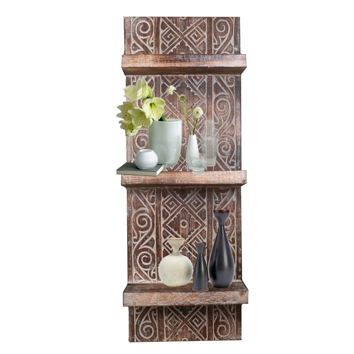 Oriental Galerie Wandregal Wandregal Wandbrett mit 3 Ablagen Model Anisa 25 günstig online kaufen