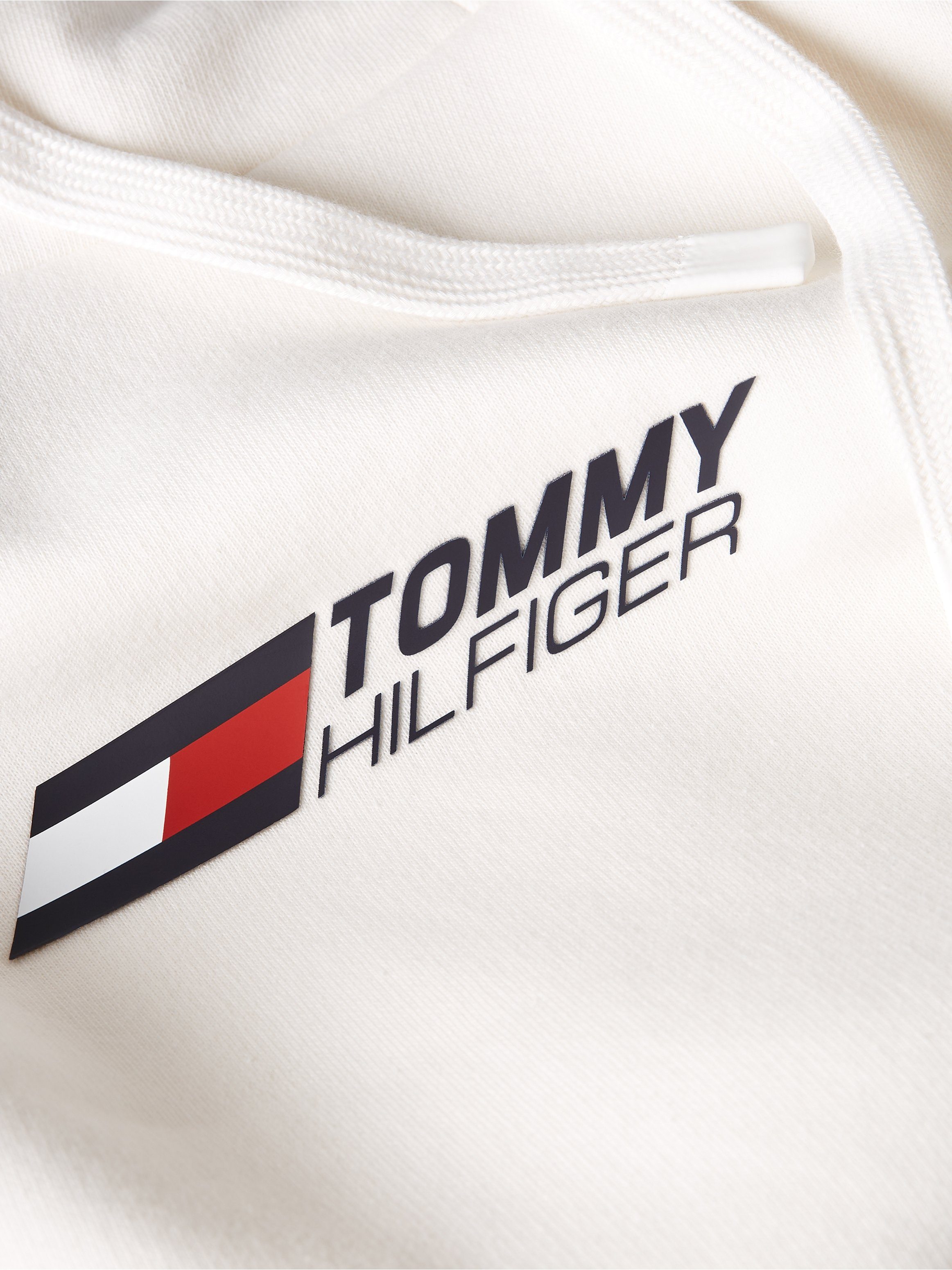Tommy Hilfiger Kapuzensweatshirt White HOODY ESSENTIALS Sport Ancient