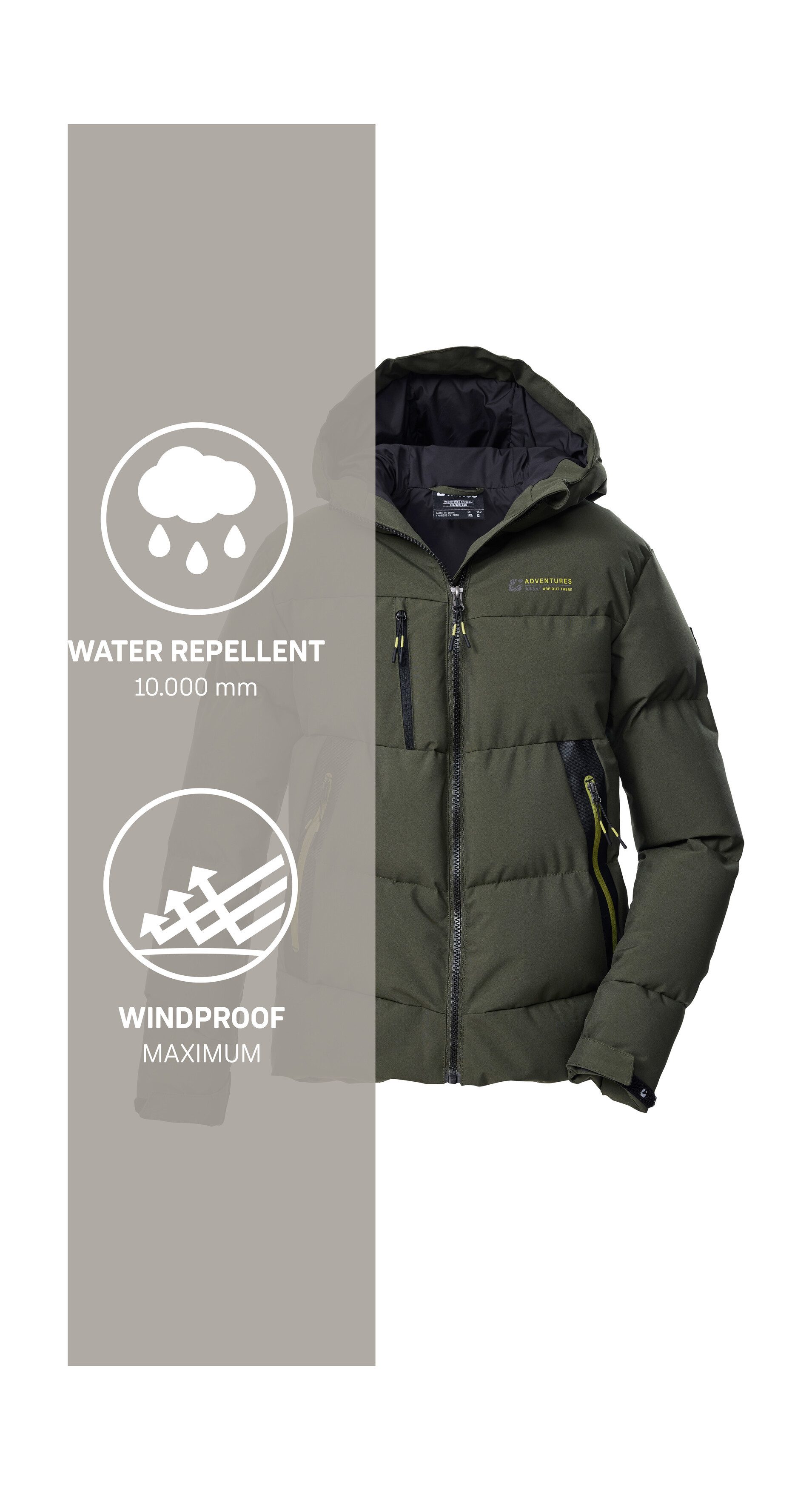 Killtec Steppjacke KOW 239 BYS QLTD JCKT Winddichte, wasserabweisende Kinderjacke mit verstellbaren Bündchen