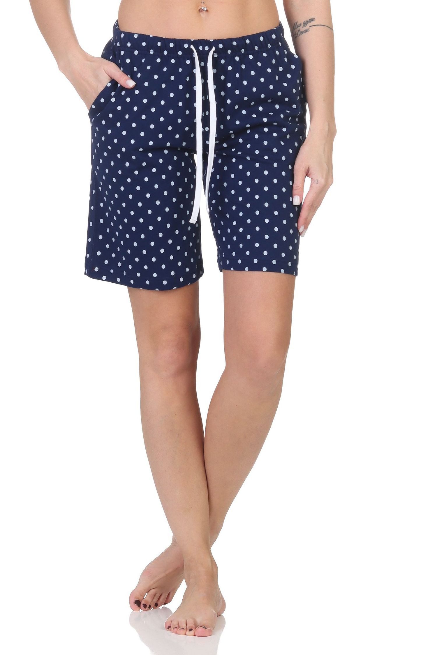 Normann Relaxanzug Damen Shorty Schlafanzug Pyjama Hose kurz - perfekt zu kombinieren