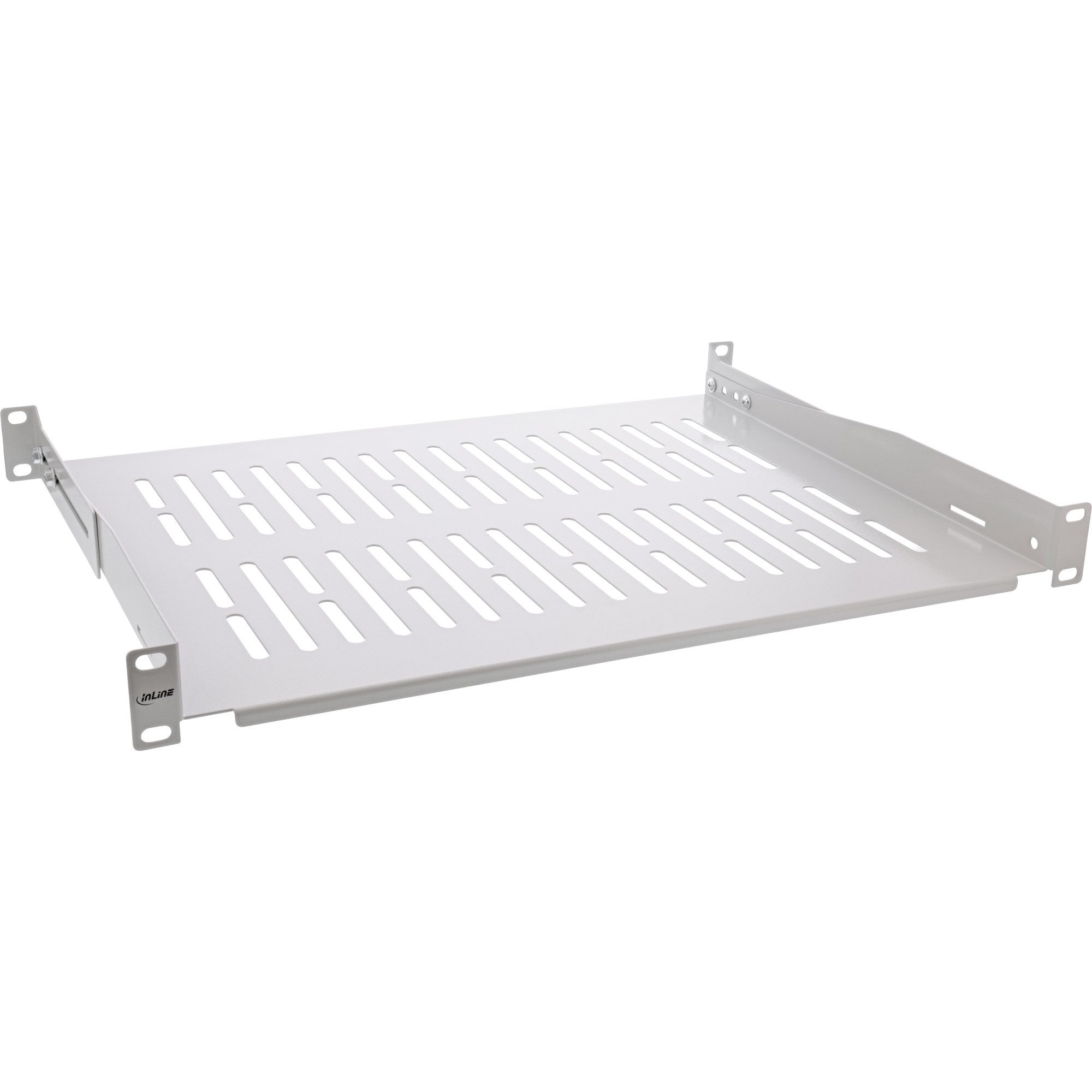 PC-Gehäuse Fachboden, 350mm, 50kg, 1HE, RAL 7035 grau