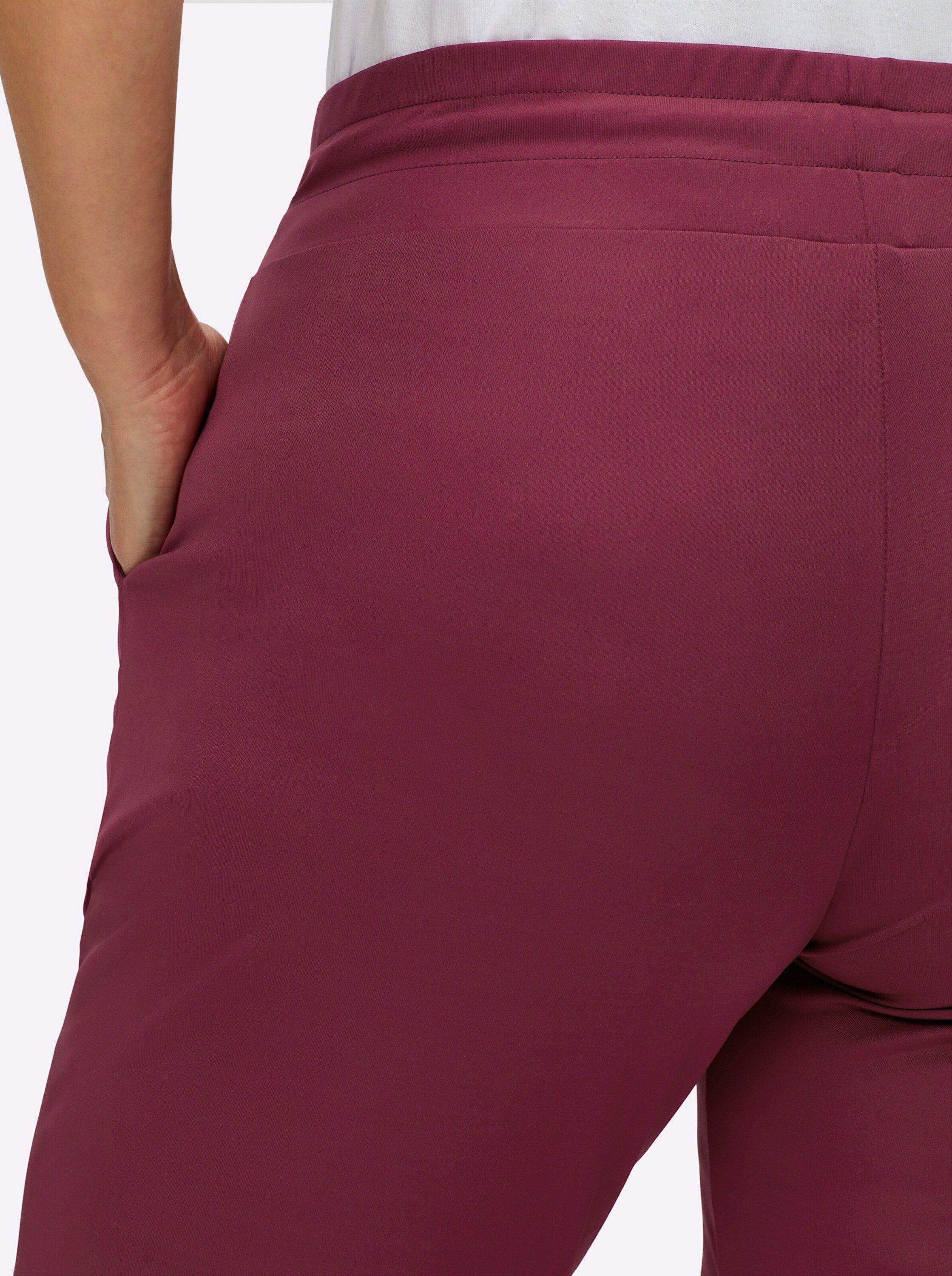 Sieh an! Jerseyhose Hose komfortabel mit Rundum-Dehnbund und Bindeband