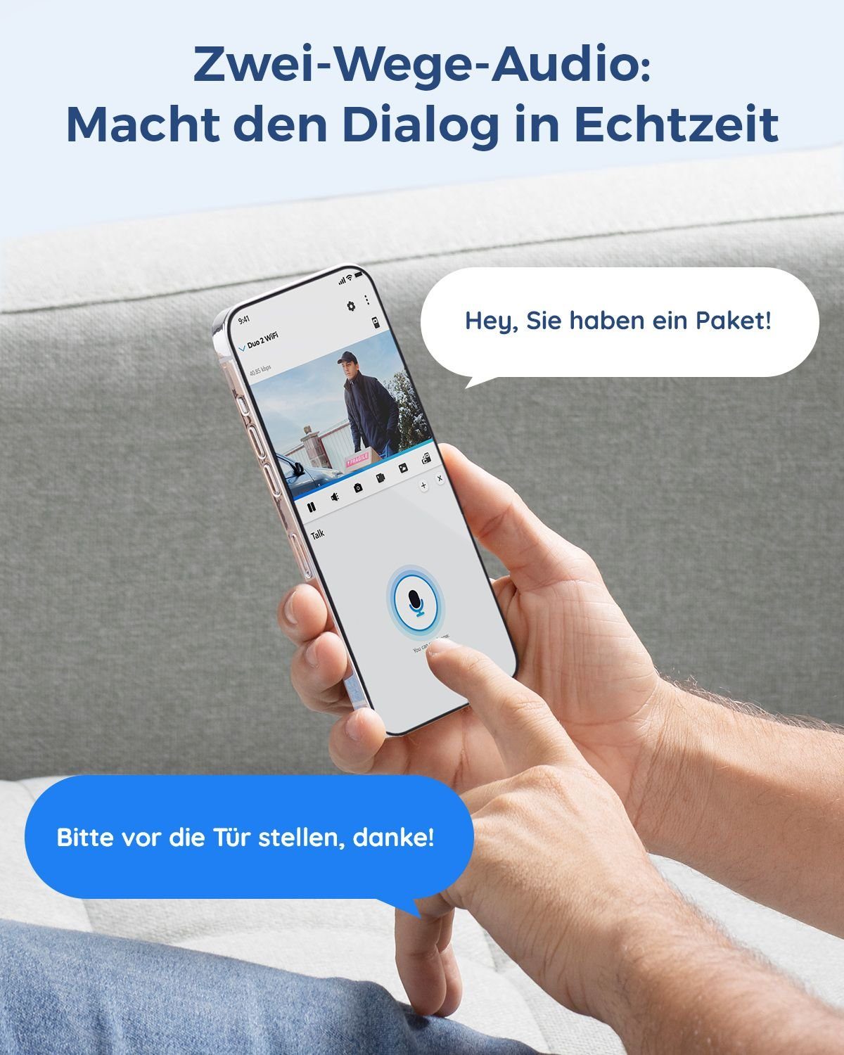 Reolink Überwachungskamera Duo 8MP Smarte PoE (Outdoor, Set, Dual-Lens, 180° Sichtwinkel, Person/Fahrzeug/Tier-Erkennung, Farb-Nachtsicht, Zwei-Wege-Audio, Wass – Bild 5 von 5