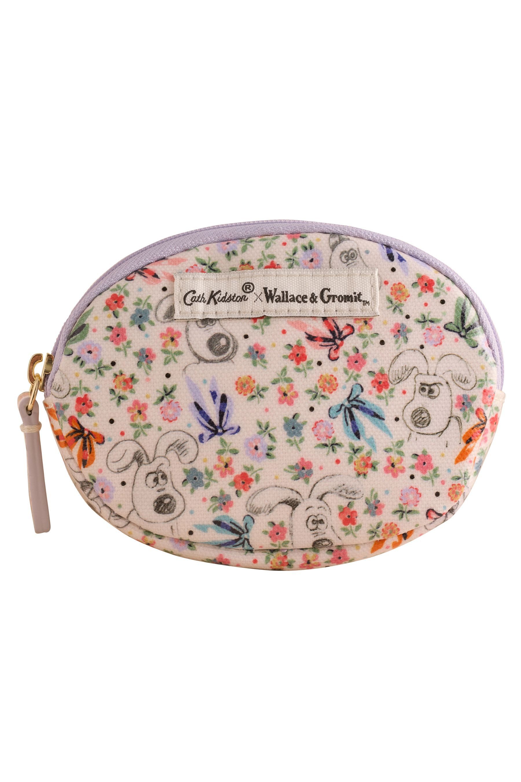 Cath Kidston Geldbörse Cath Kidston ovale Münzbörse, Wallace & Gromit (1-tlg)