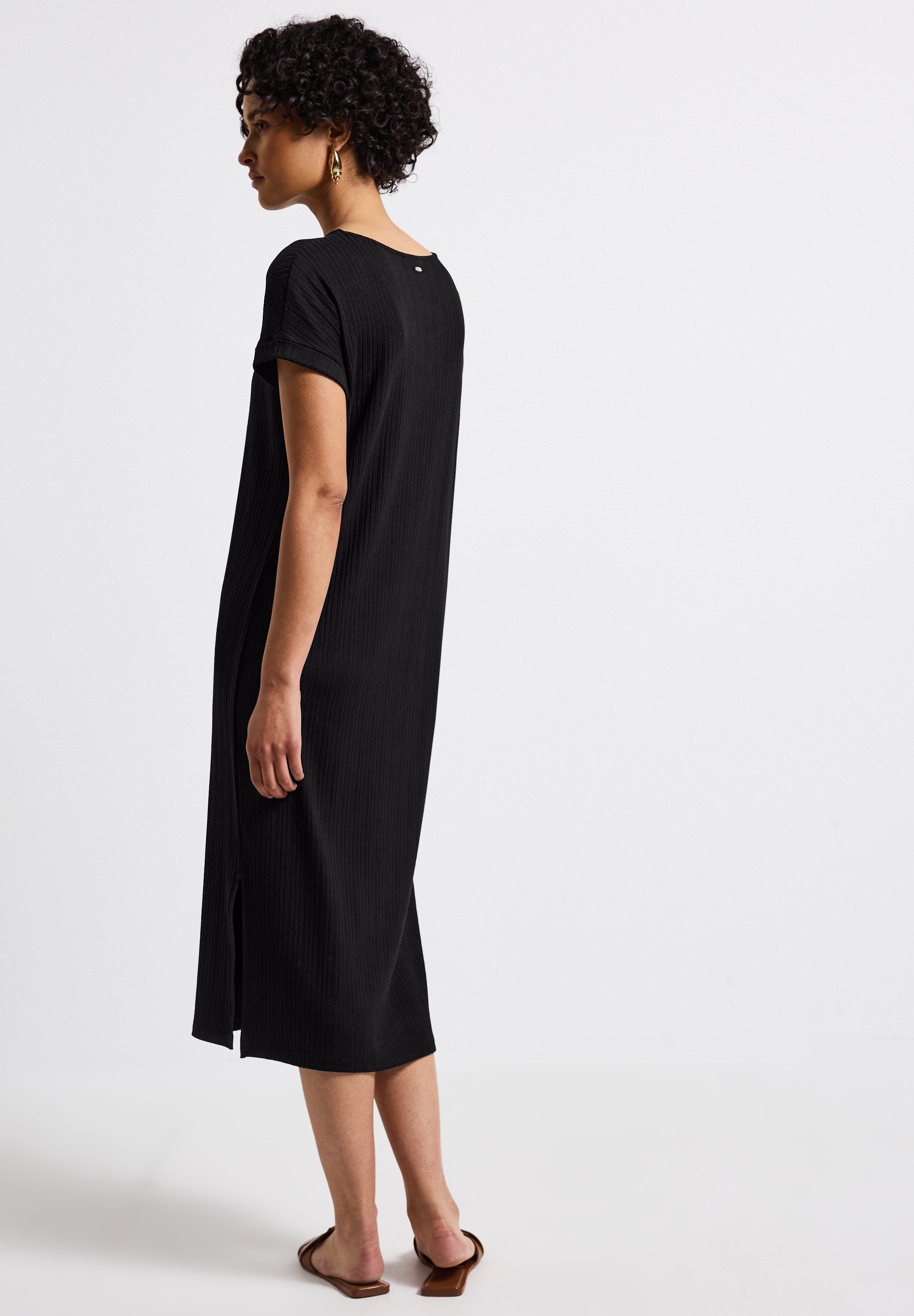 STREET ONE Midikleid, mit Rundhalsausschnitt günstig online kaufen