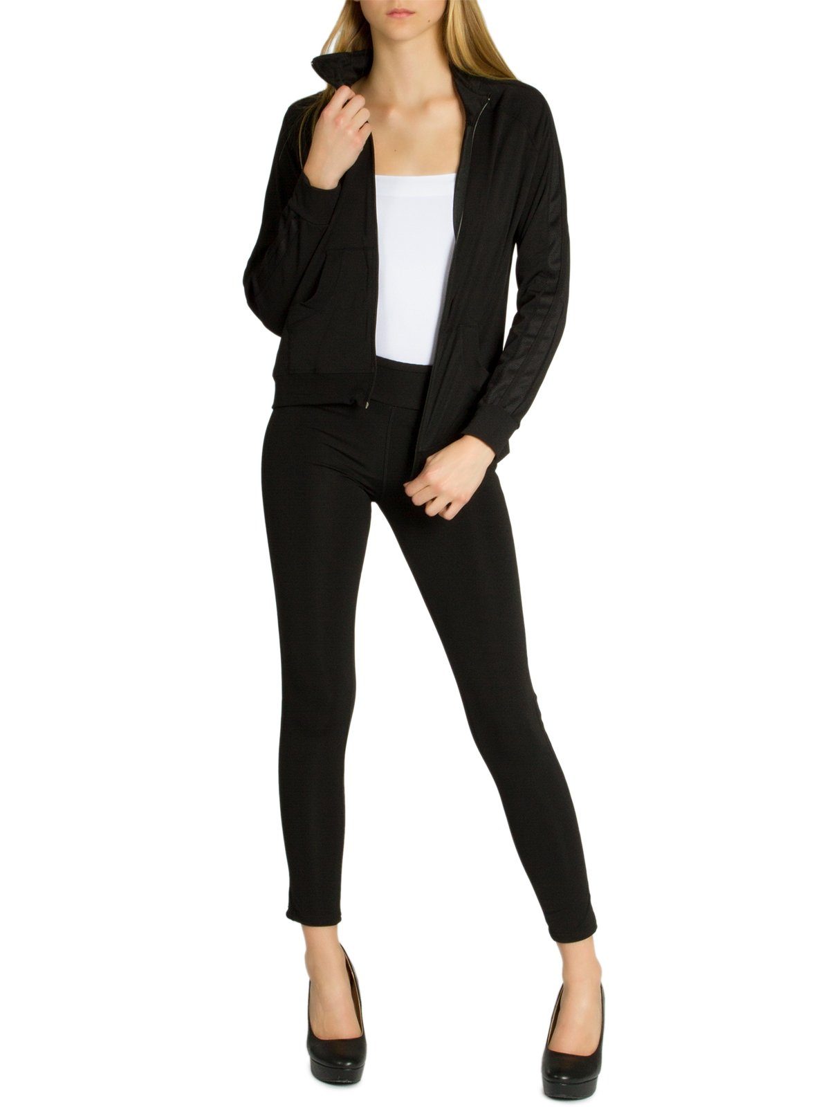 Caspar Trainingsanzug JG002 stylischer Damen Jogginganzug günstig online kaufen