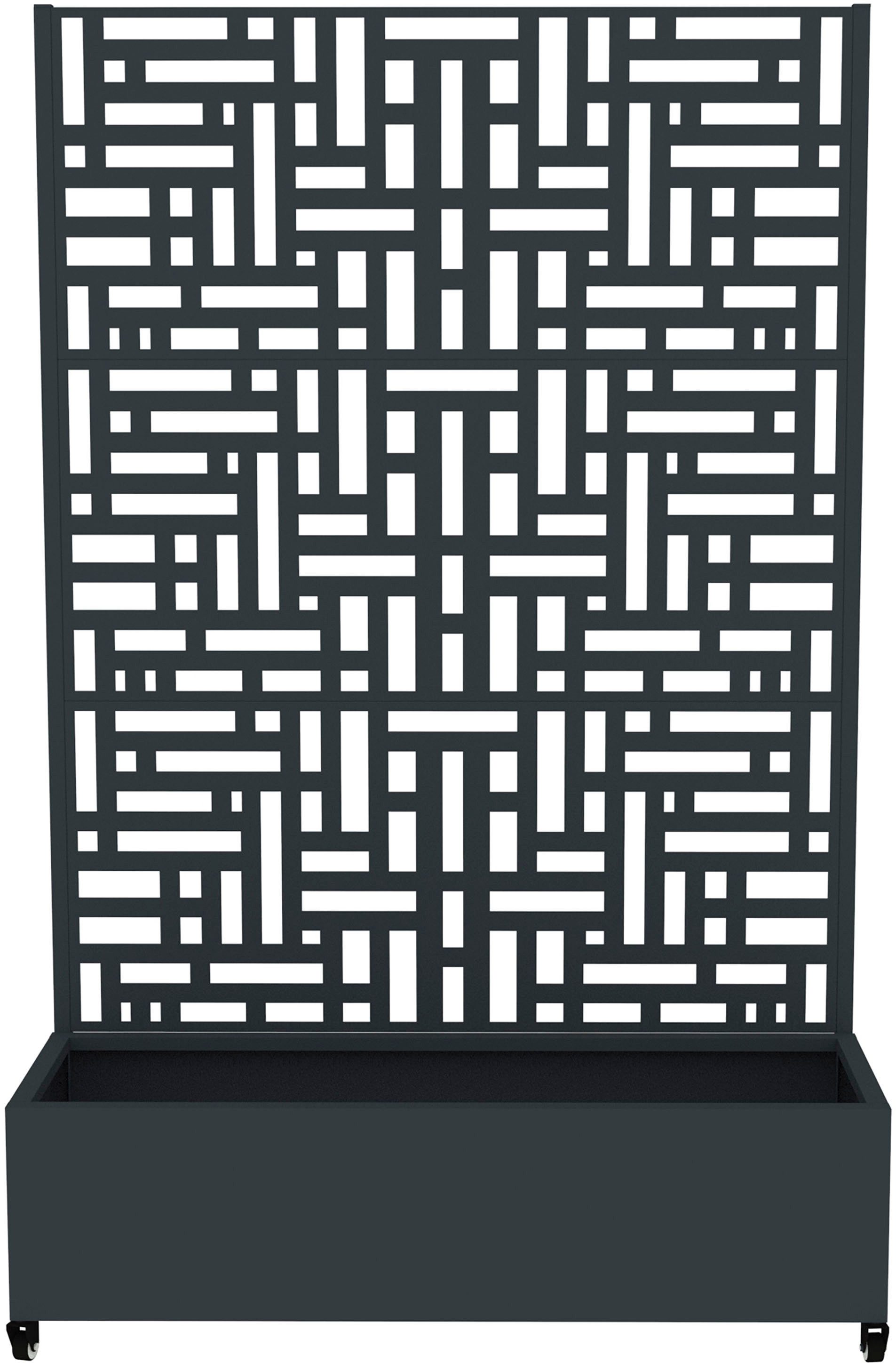 WESTMANN Pflanzkübel Dekora 3, BxTxH: 120x42,5x187 cm, mit Rankgitter