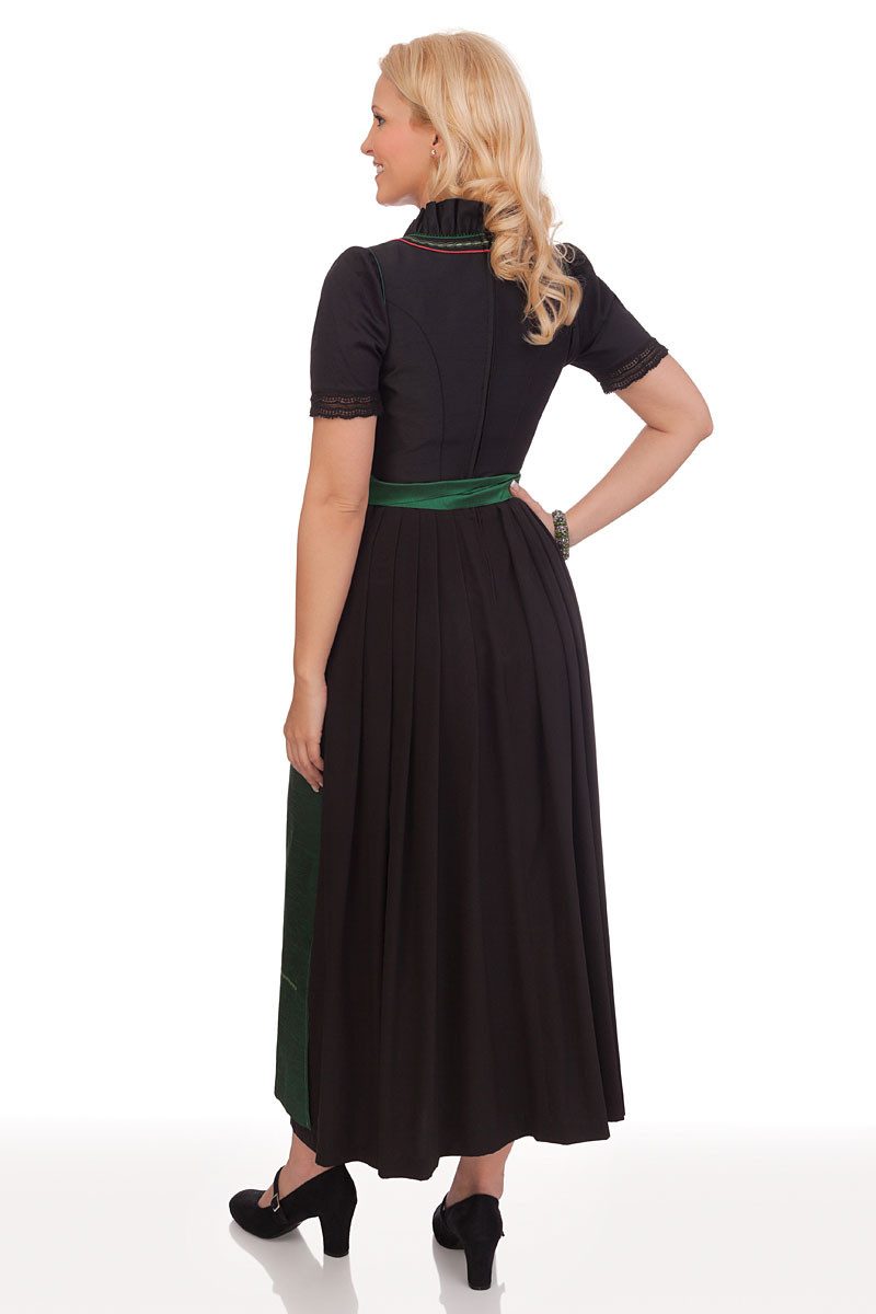 Spieth & Wensky Dirndl Dirndl lang 2tlg. - WINCHESTER - flaschengrün, beere
