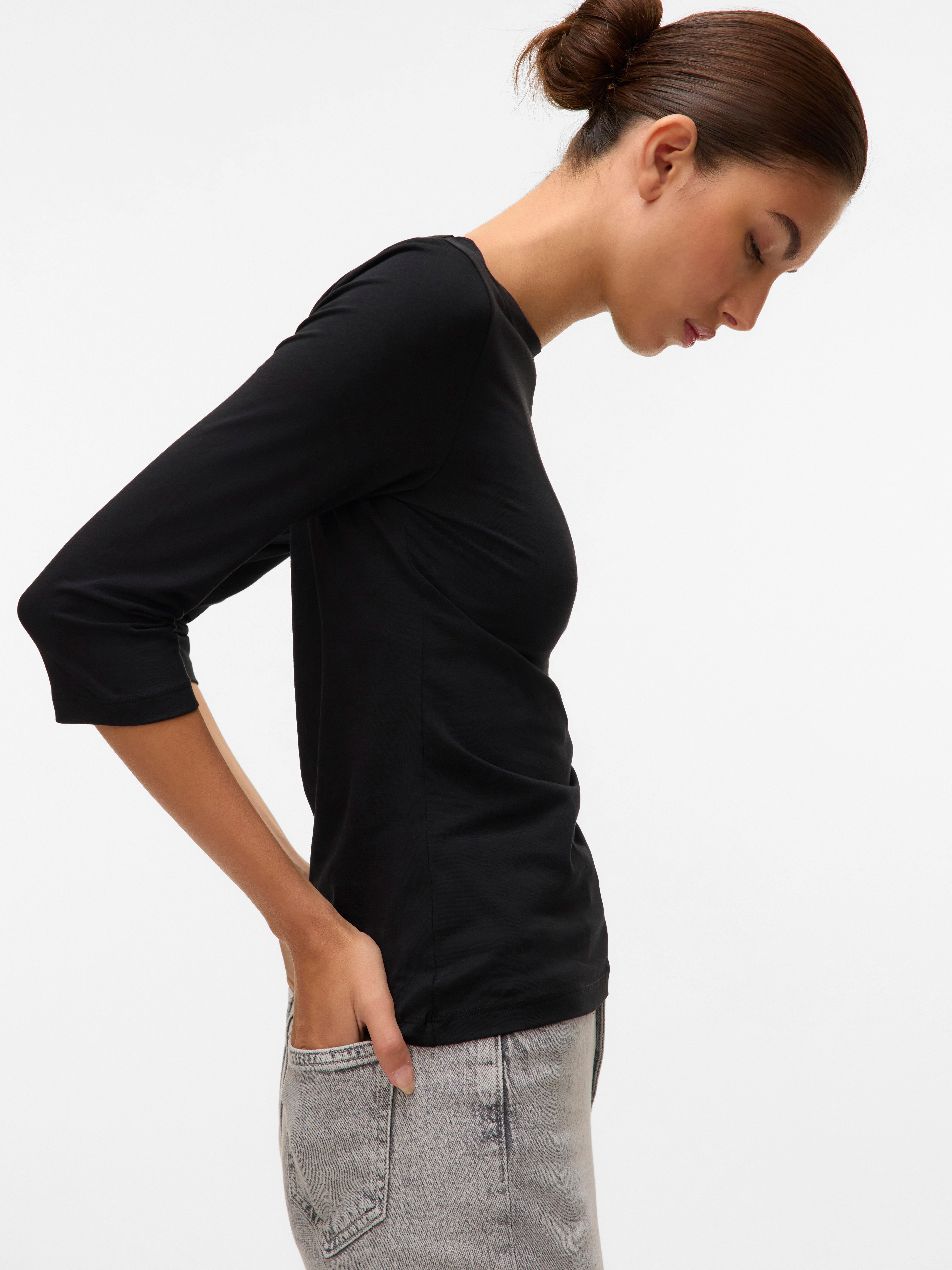 Vero Moda 3/4-Arm-Shirt VMPANDA MODAL 3/4 TOP JRS NOOS Baumwollmischung, regular fit