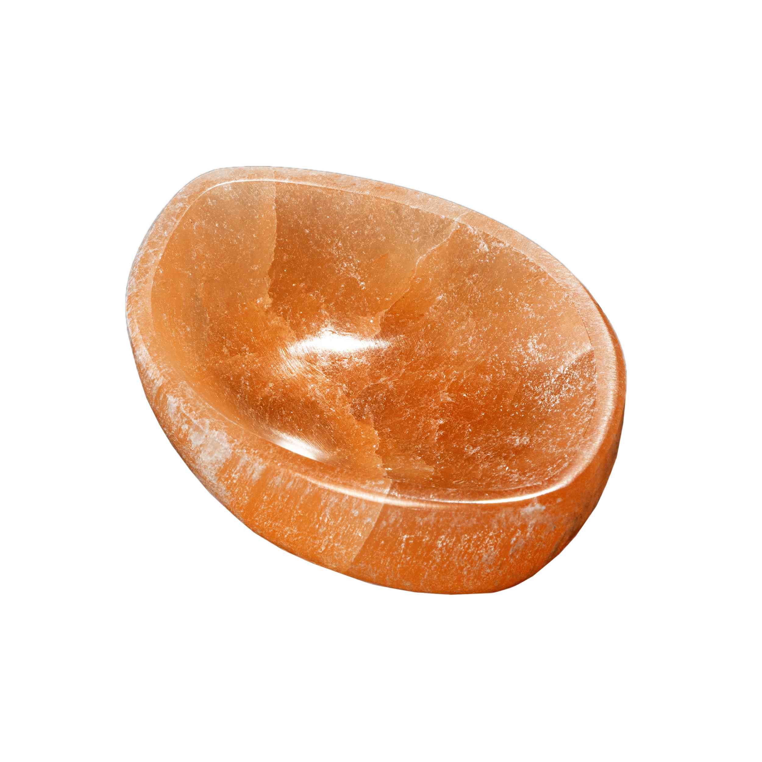 Edelstein Selenit Schale Orange – Schmuck & Heilsteine