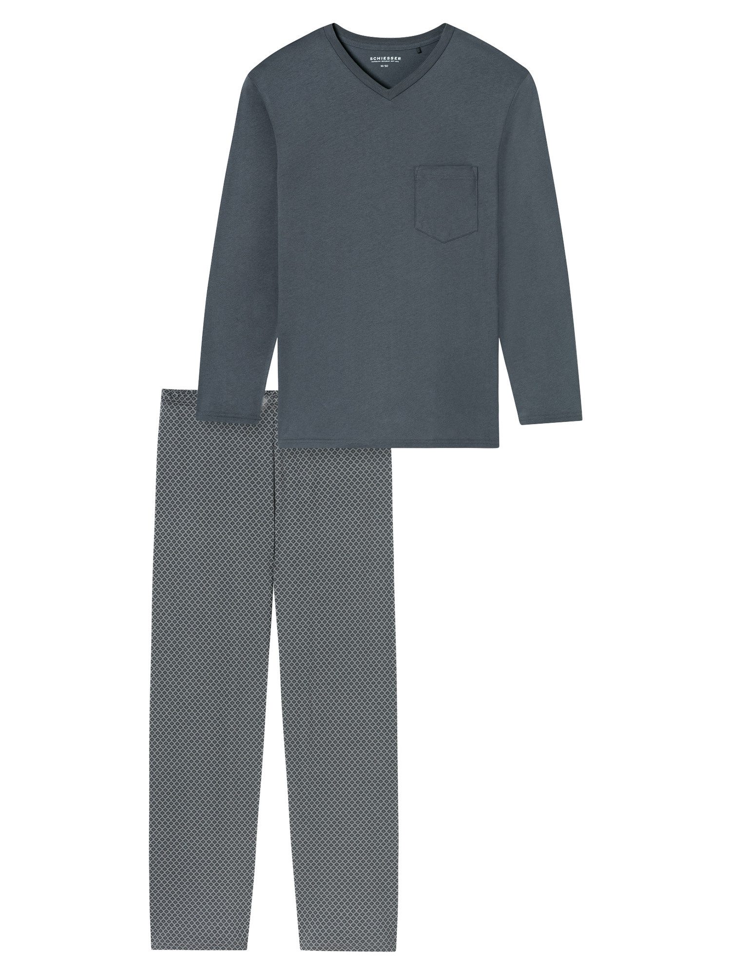 Schiesser Pyjama Comfort Essentials (2 tlg) schlafanzug schlafmode bequem günstig online kaufen