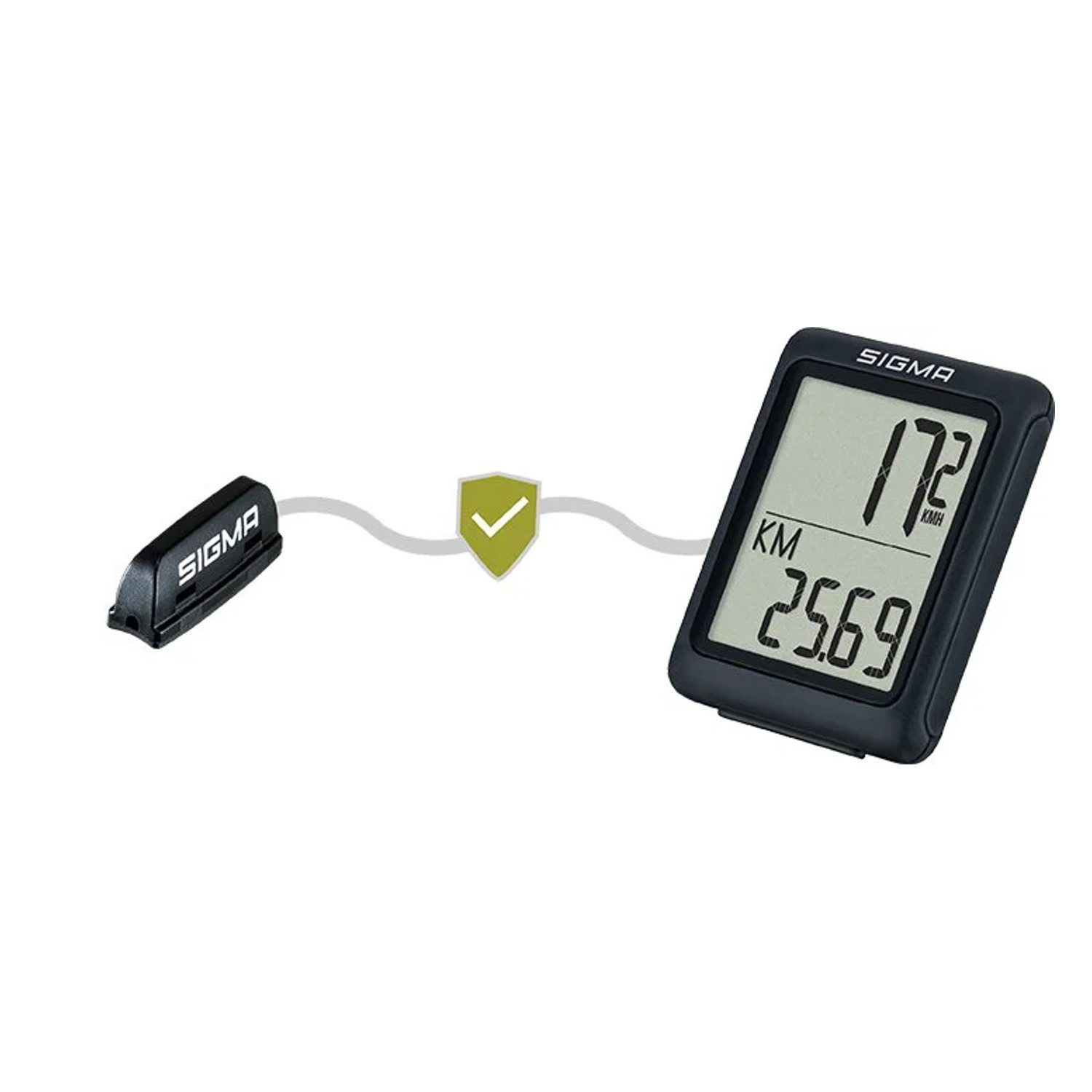 SIGMA Fahrradcomputer BC 5.0 WR mit 5 Funktionen wasserdicht (1x Lithium-Batterie CR2032 (im Lieferumfang enthalten), wetterfest, großes und gut lesbares Display