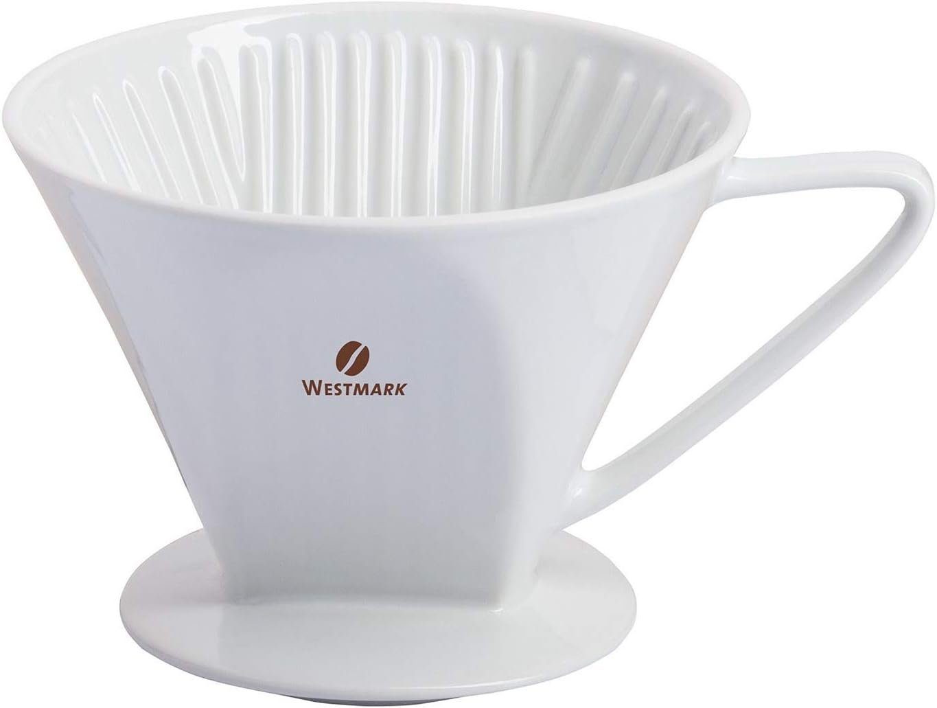 Permanentfilter Filtergröße WESTMARK 4 Porzellan-Kaffeefilter/Filterhalter,