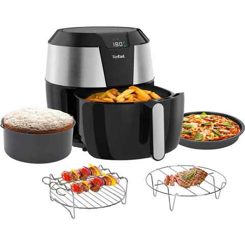 Tefal Heißluftfritteuse EY701D.HERO Easy Fry XXL mit Zubehör-Set, 1850 W, Fassungsvermögen 1,6 kg, Timer, 8 automatische Menüs