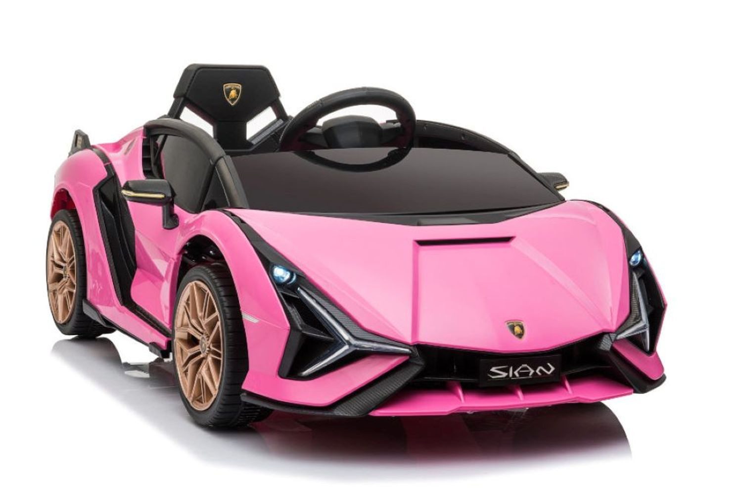 ES-Toys Elektro-Kinderauto Elektroauto Lamborghini Sian, Belastbarkeit 40 kg, EVA-Reifen Flügeltüren Scheinwerfer