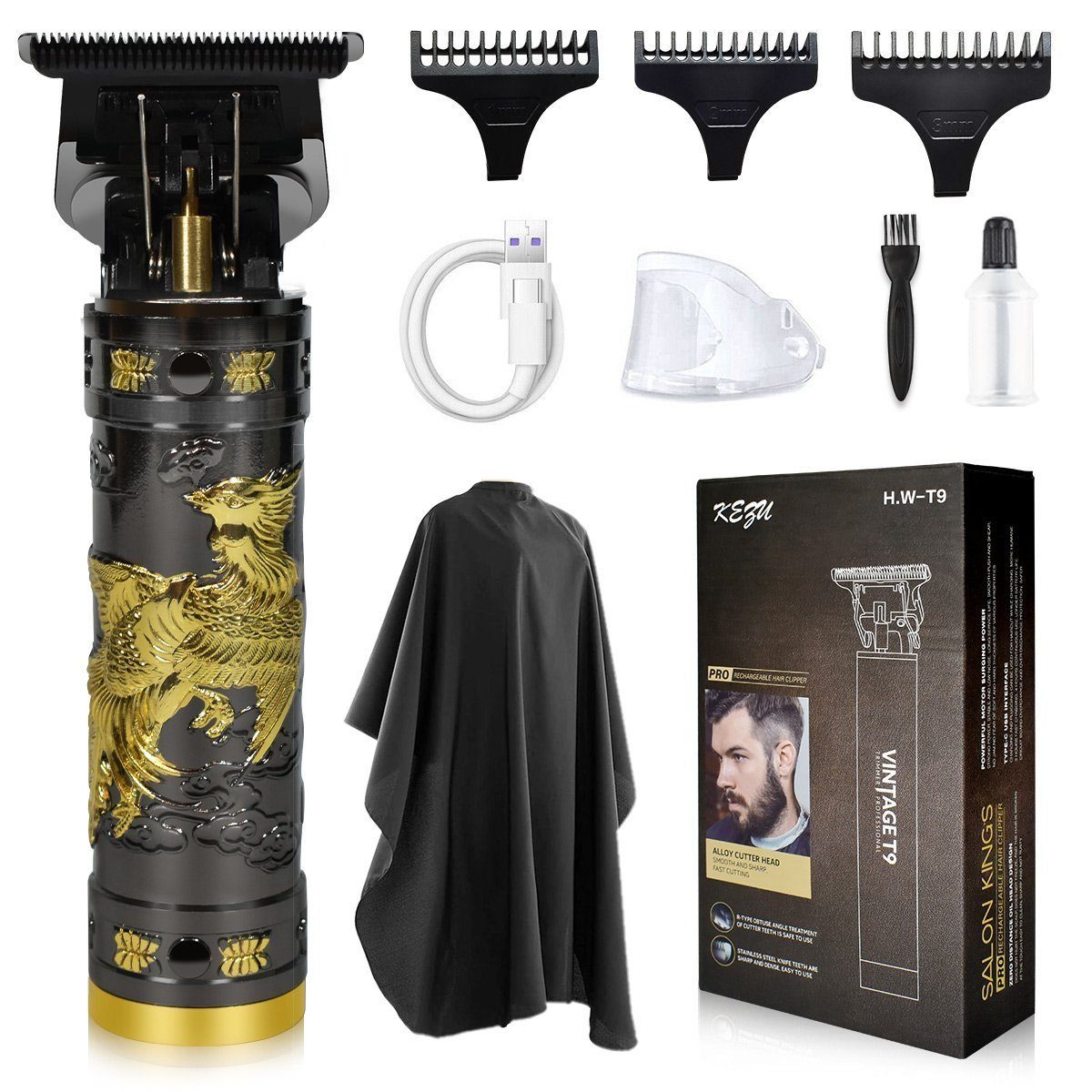 MULISOFT Haarschneider Haarschneidemaschine USB Männer für Phönix Wiederaufladbarer