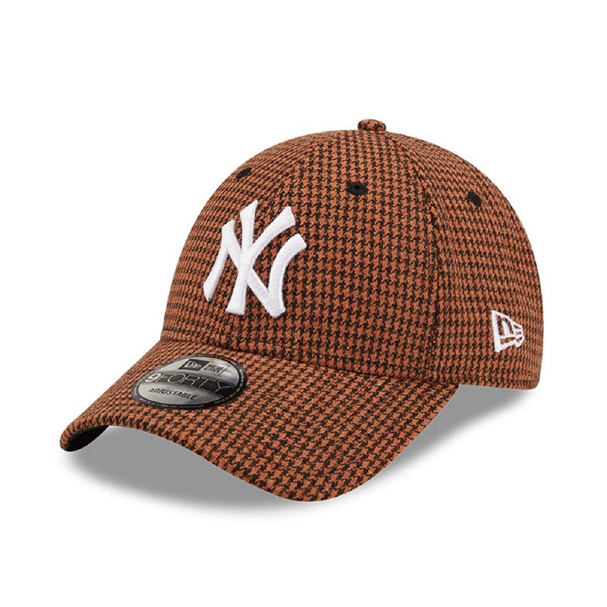 New Era Baseball Cap 9FORTY New York Yankees Houndstooth braun
