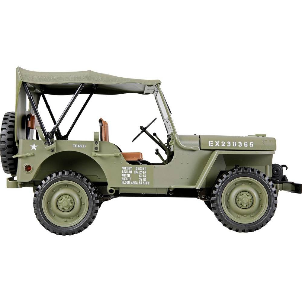 Amewi RC-Auto Jeep Willys MB Scale Crawler Brushed 1:14 RC Modellauto Elektro