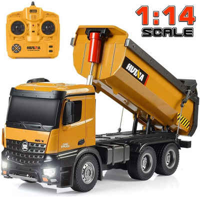 Esun RC-Truck »Modell baufahrzeuge Rc Dump Truck 1:14 LKW 10 Kanal Kipplader«, 10 Kanäle
