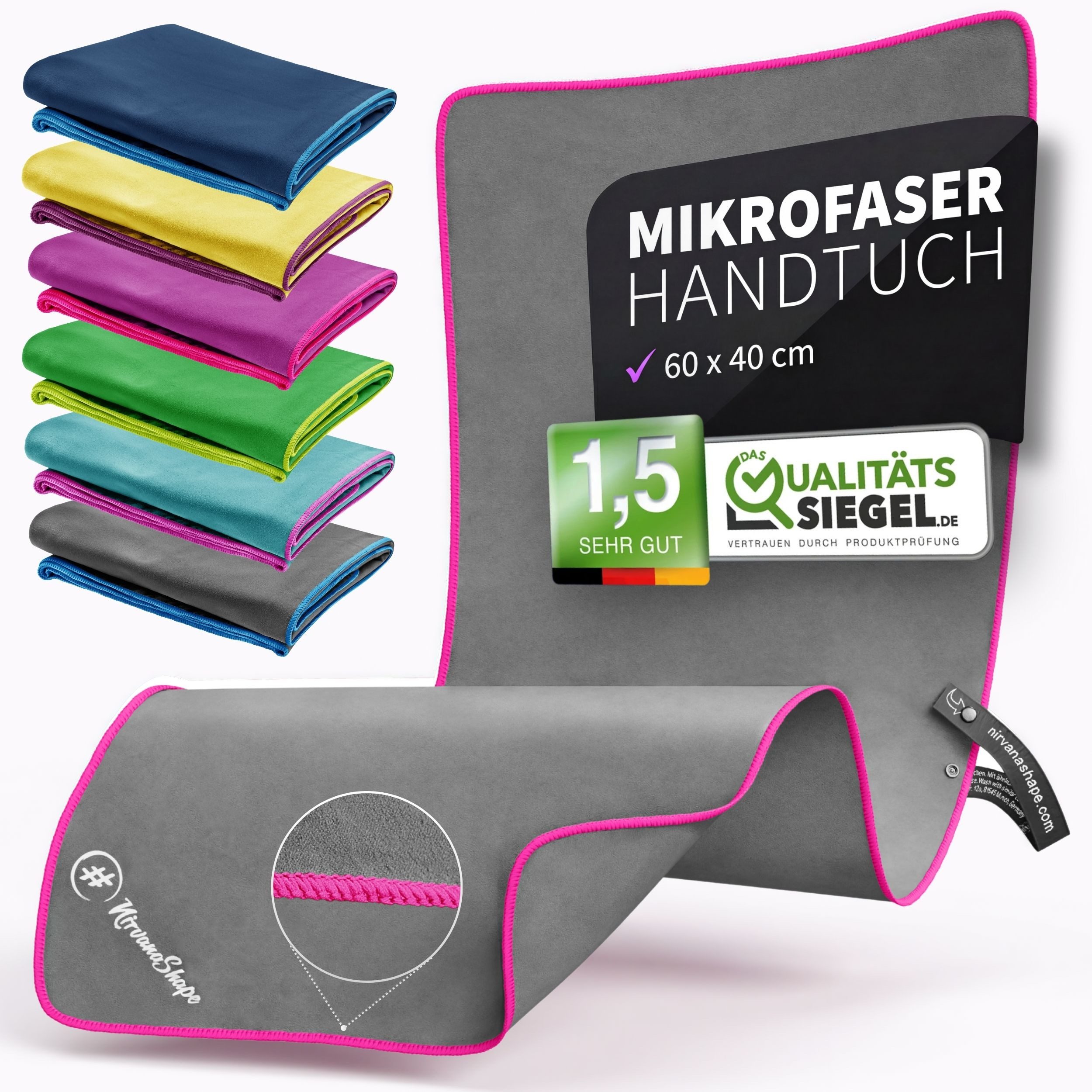 Reisehandtuch Mikrofaser Handtücher Set, Badehandtuch, Reisehandtuch, Strandtuch