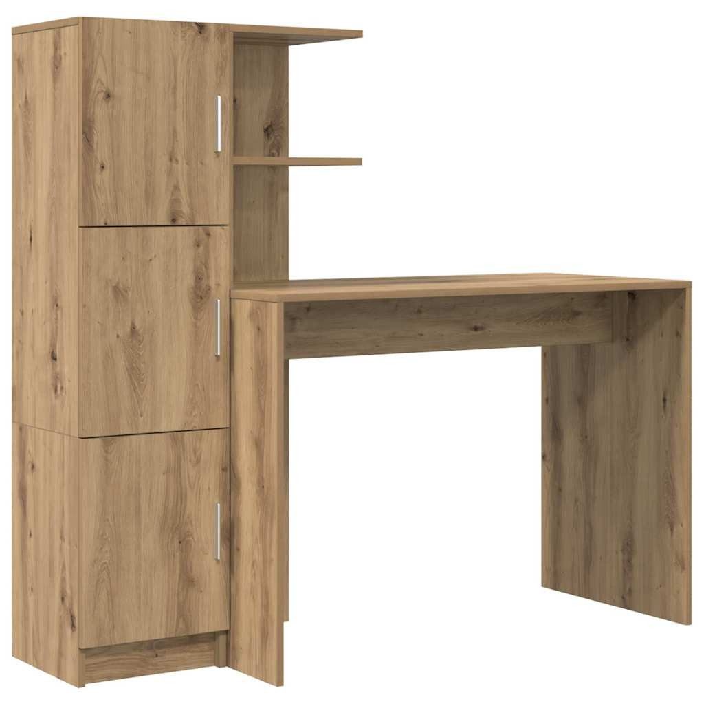 vidaXL Sideboard Schreibtisch 2 pcs Artisan-Eiche (2 St) günstig online kaufen