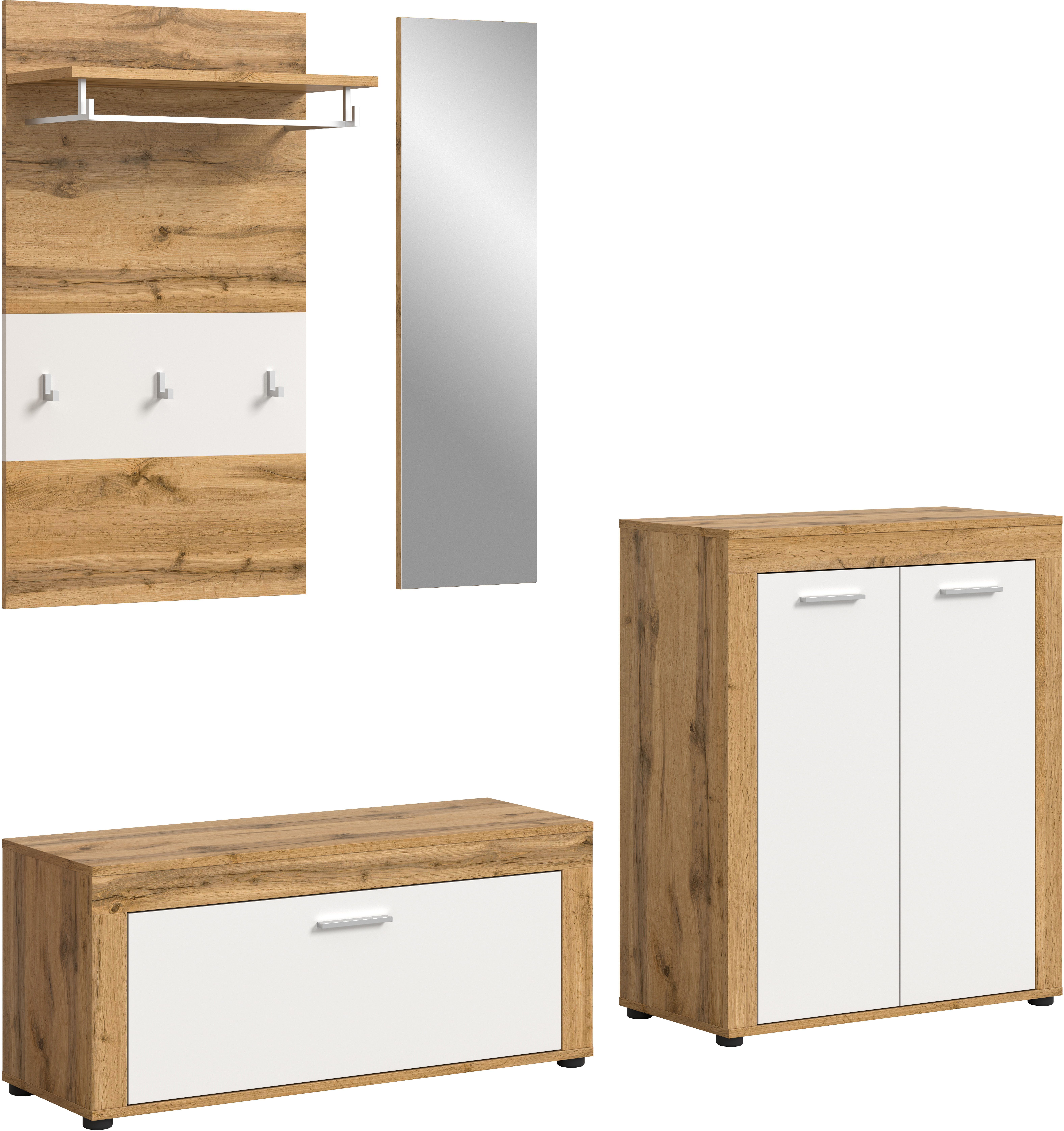 Home affaire Garderoben-Set AOSTA, TOPSELLER!, Breite 200cm, 4-teilige Gard günstig online kaufen