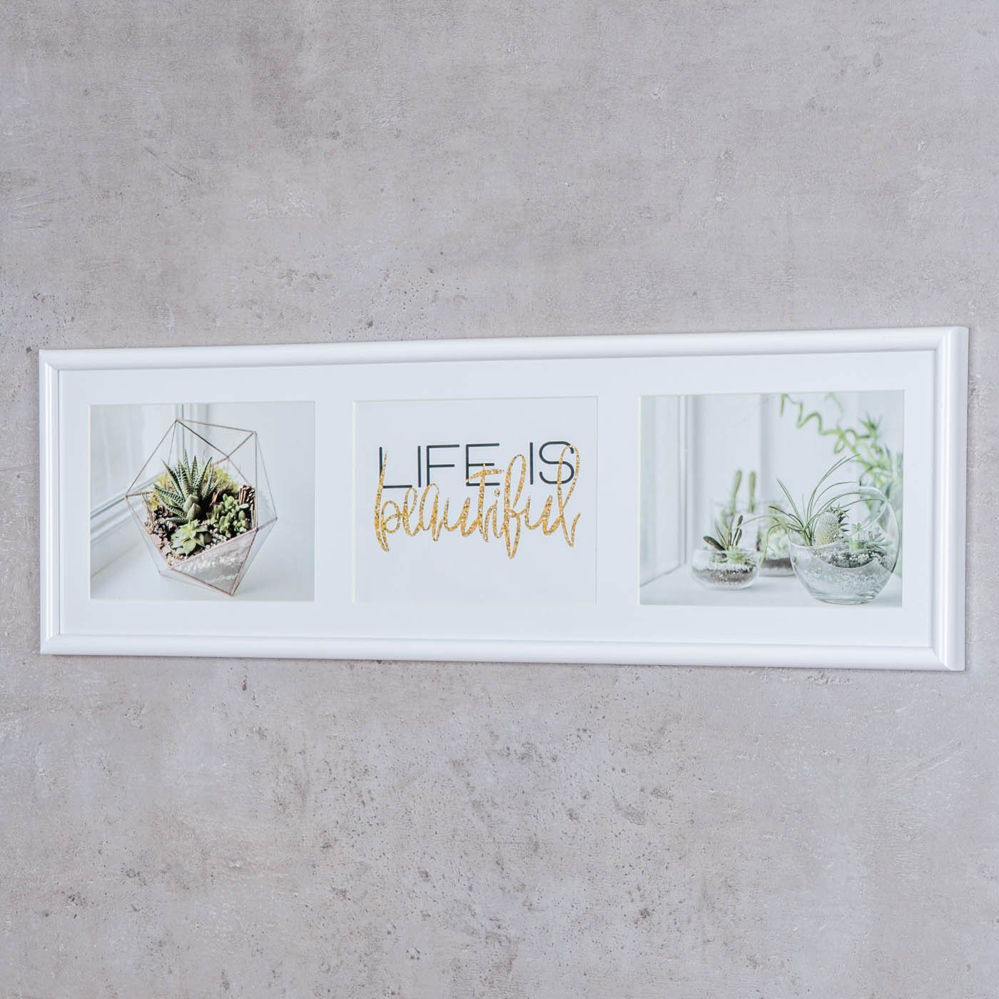 Levandeo® Bilderrahmen Collage, Galerierahmen 3 Fotos günstig online kaufen
