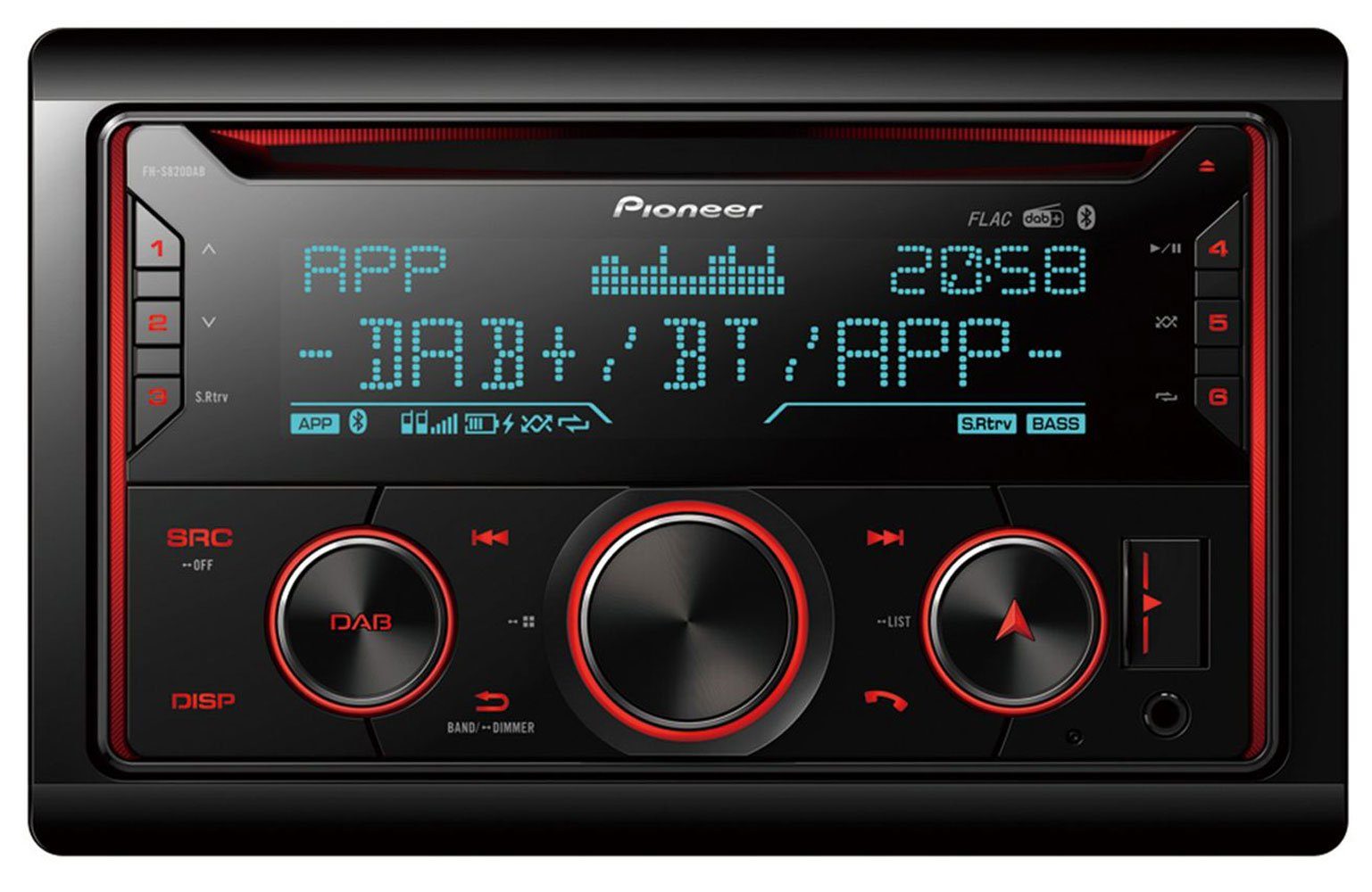 FH-S820DAB 2DIN DAB Bluetooth Apple Android CD USB Spotify Autoradio