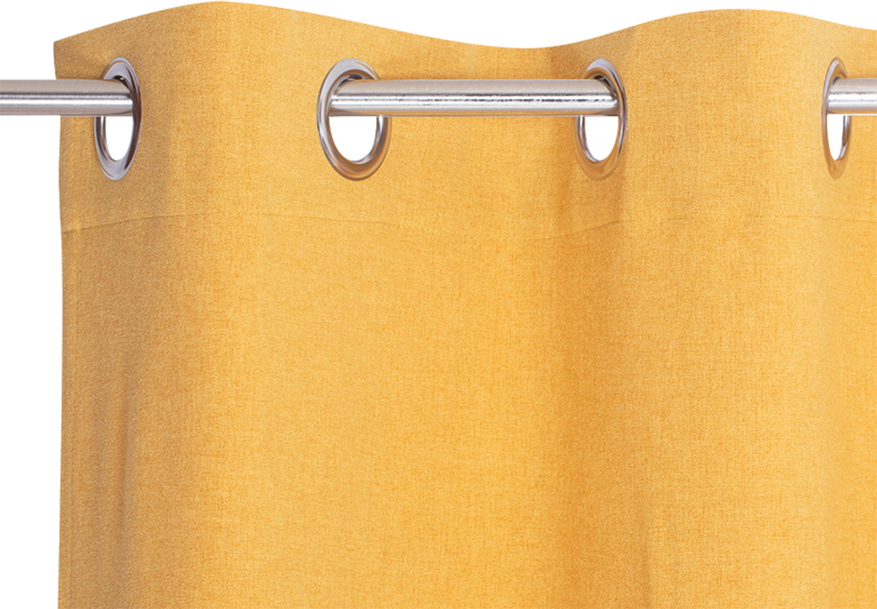 Esprit Vorhang Harp (1 St), Ösen, blickdicht, Jacquard, im zeilosen, unifarbenen Look