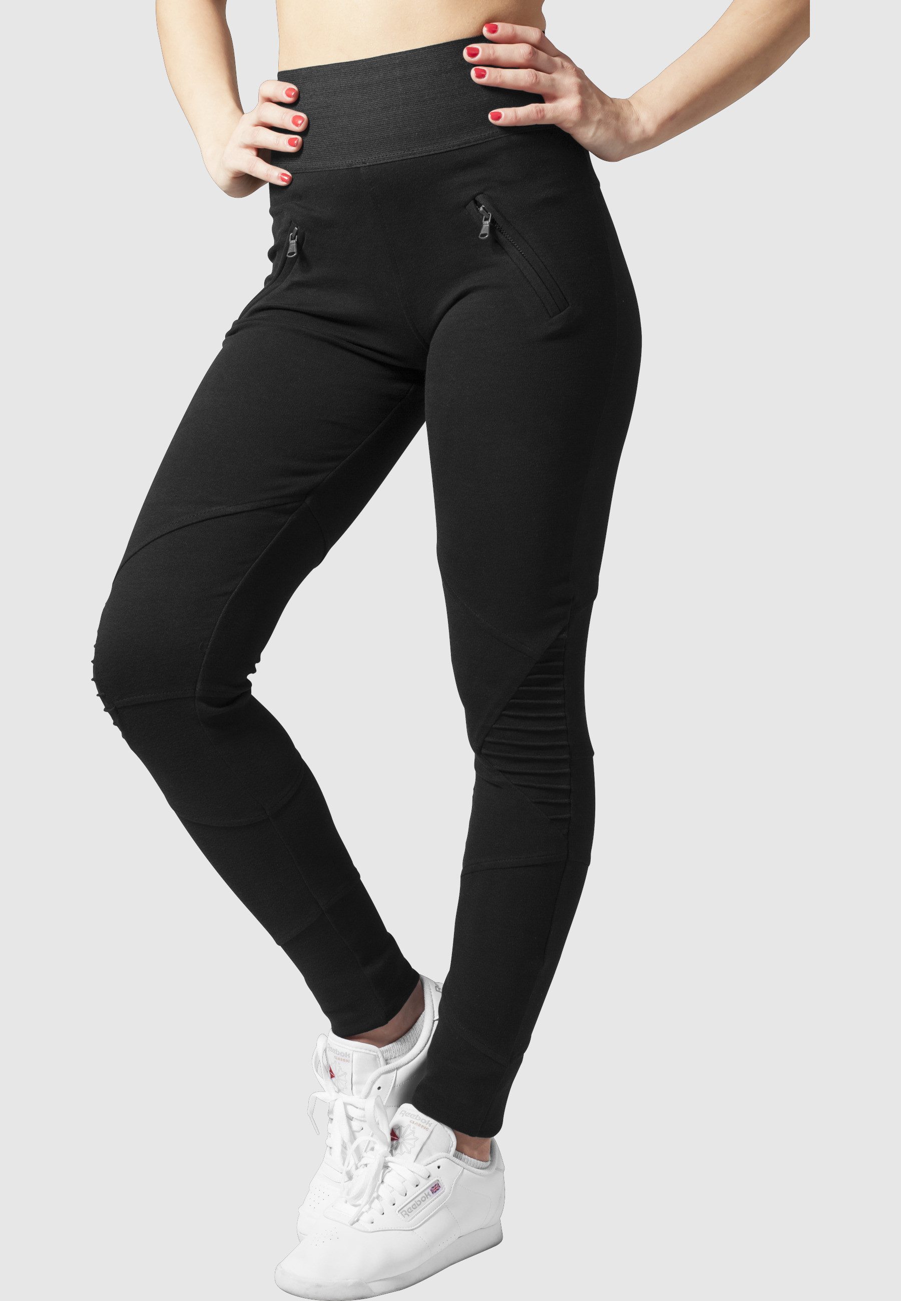 URBAN CLASSICS Leggings Urban Classics Damen Ladies Interlock High Waist Leggings (1-tlg) – Bild 5 von 5