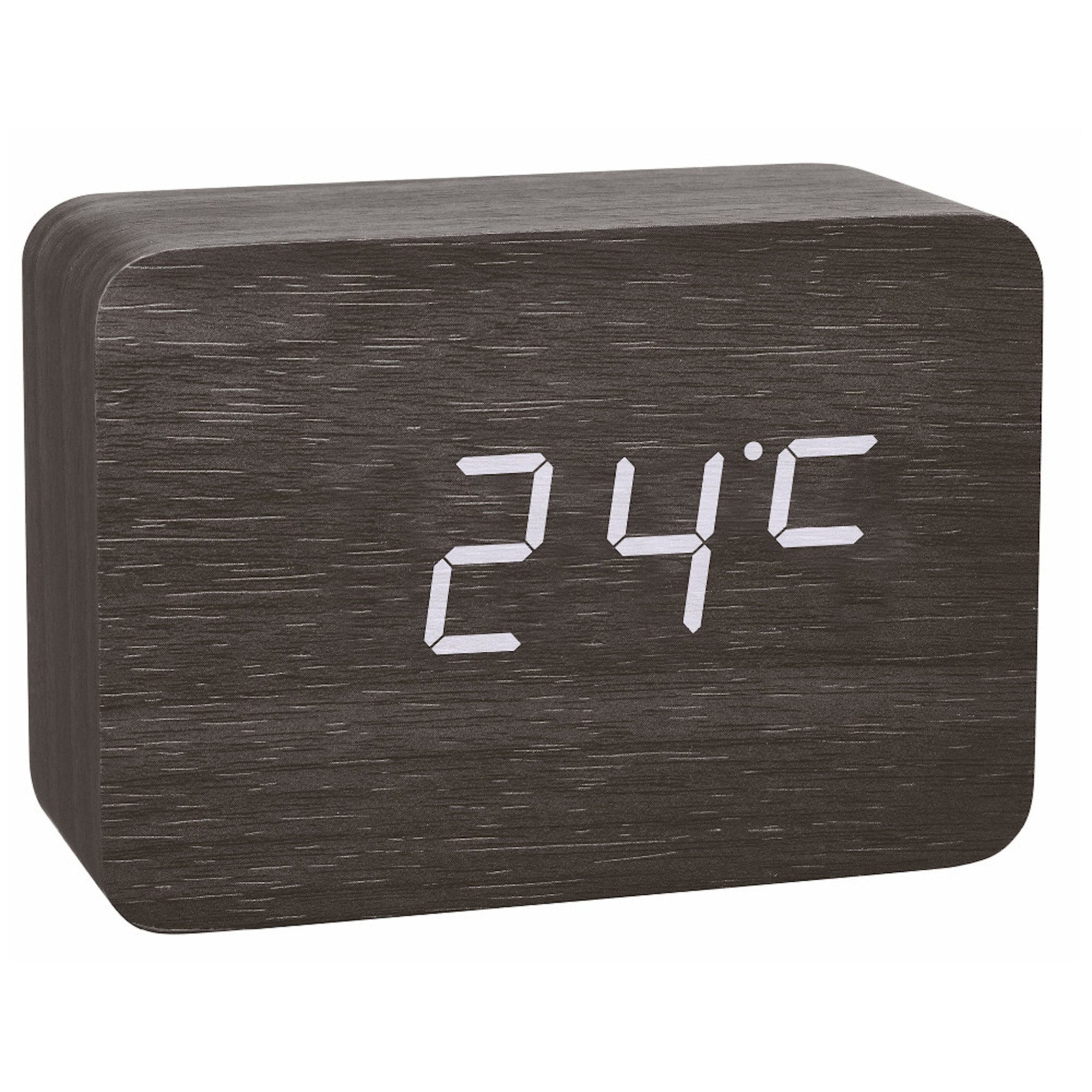 TFA Dostmann Funkwecker Design Funk-Wecker in Holz-Optik Clocco TFA 60.2549